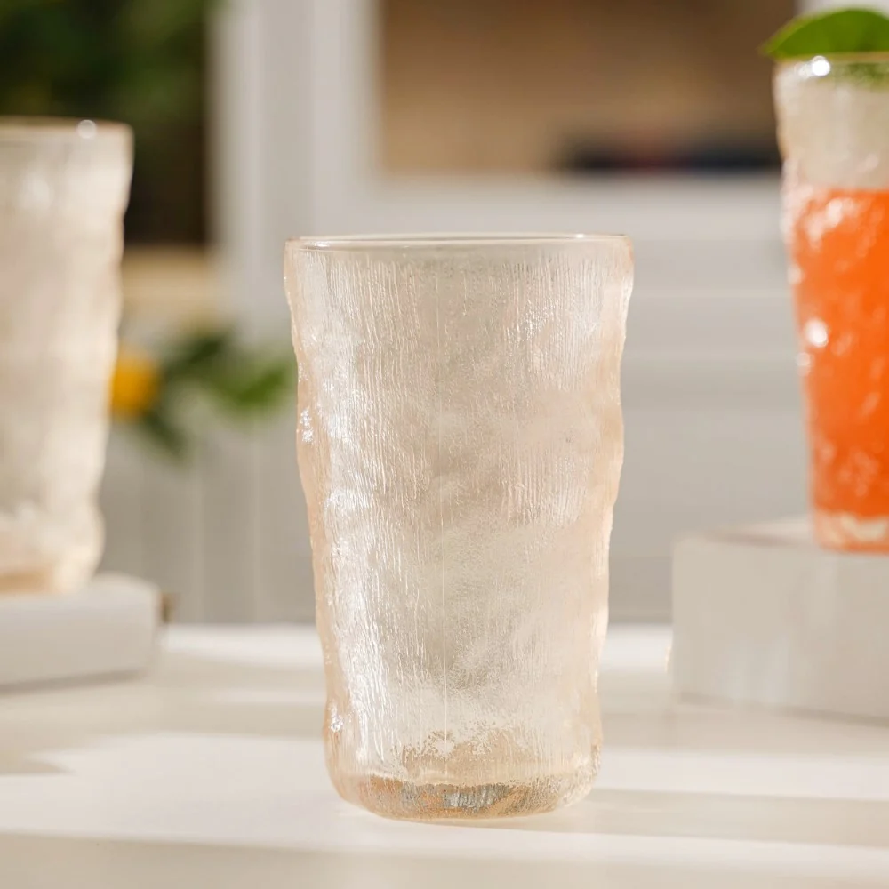 Tall Amber Glacier Glass Set Of 6 350 ml - Image 7