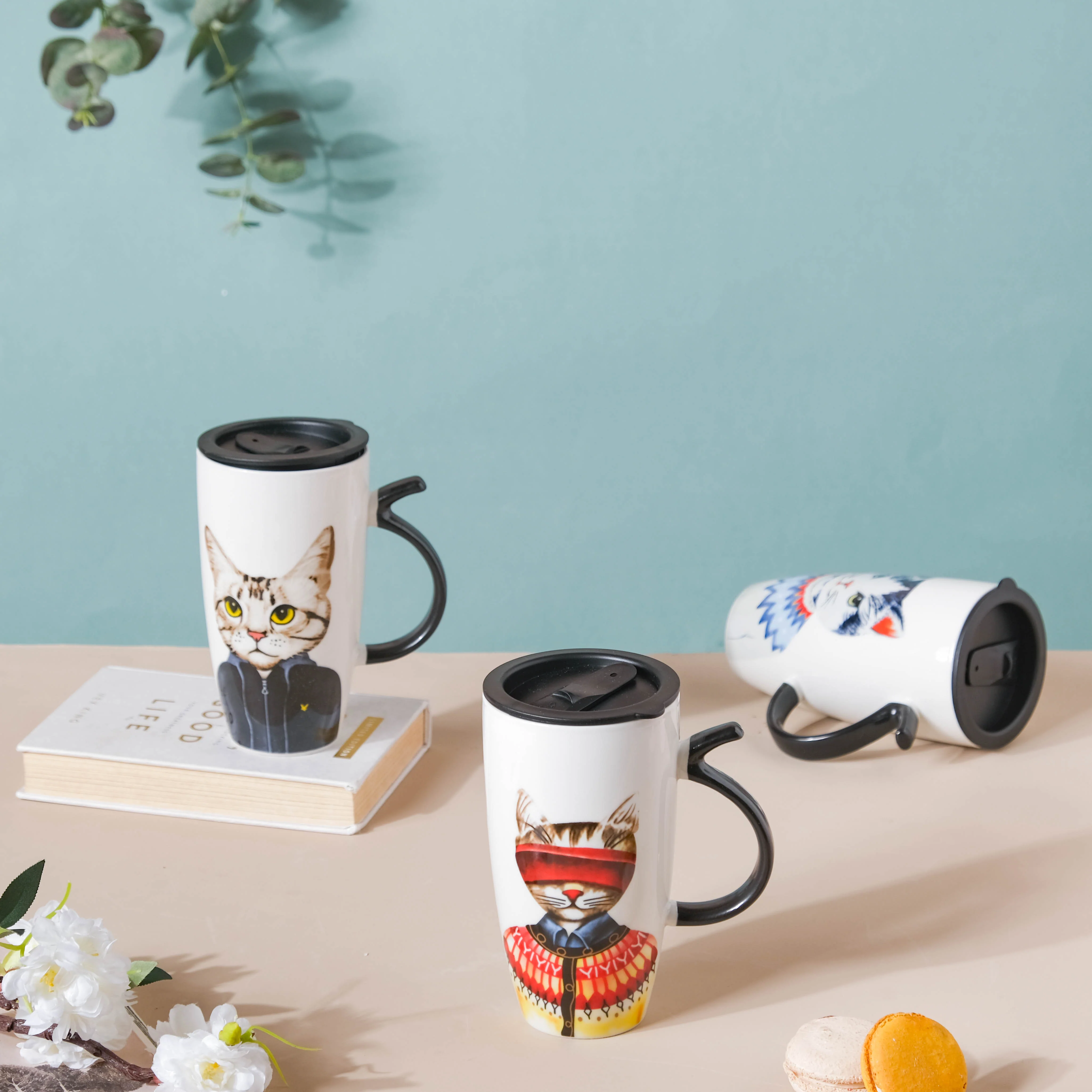 Tall Cat Mug - Image 4