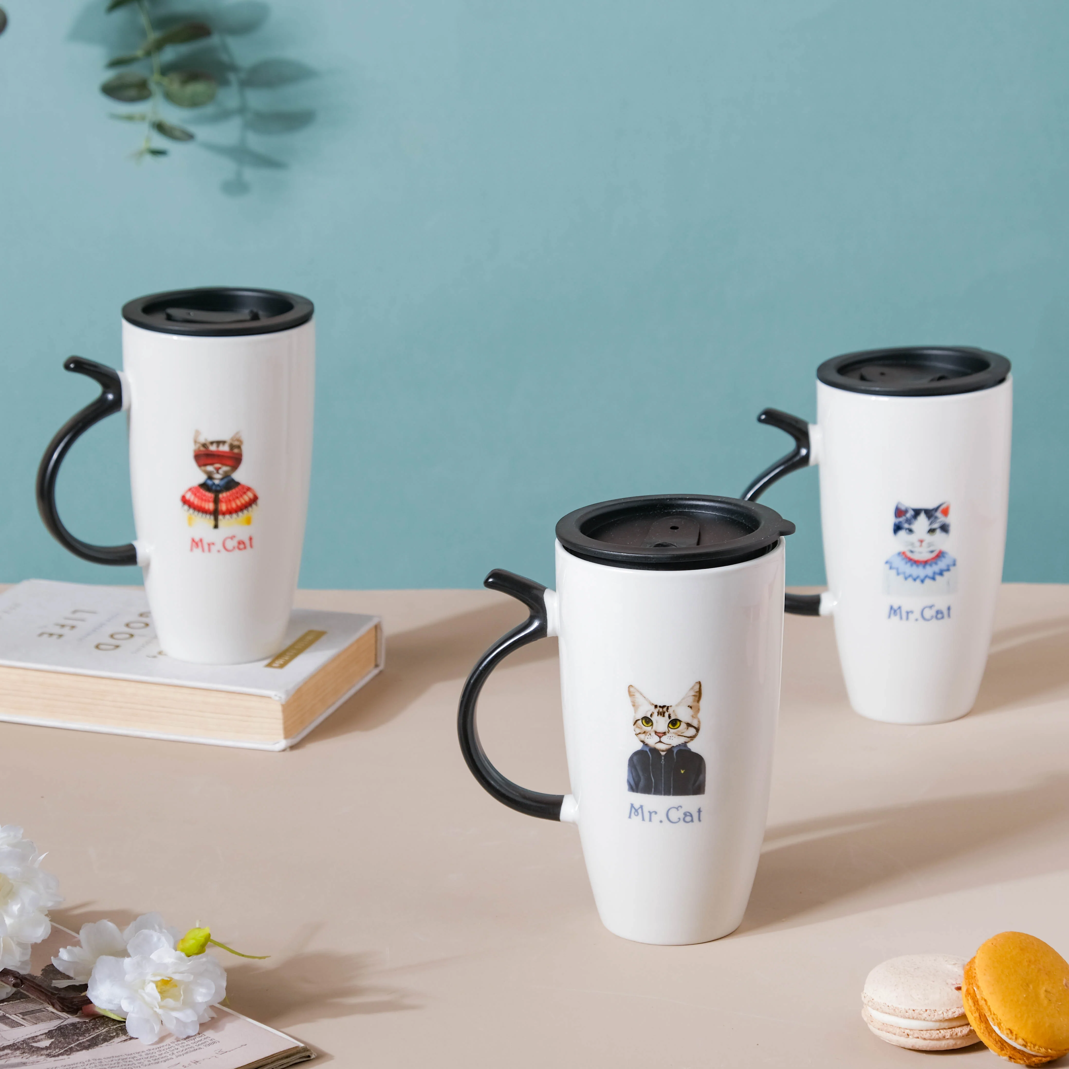Tall Cat Mug - Image 6