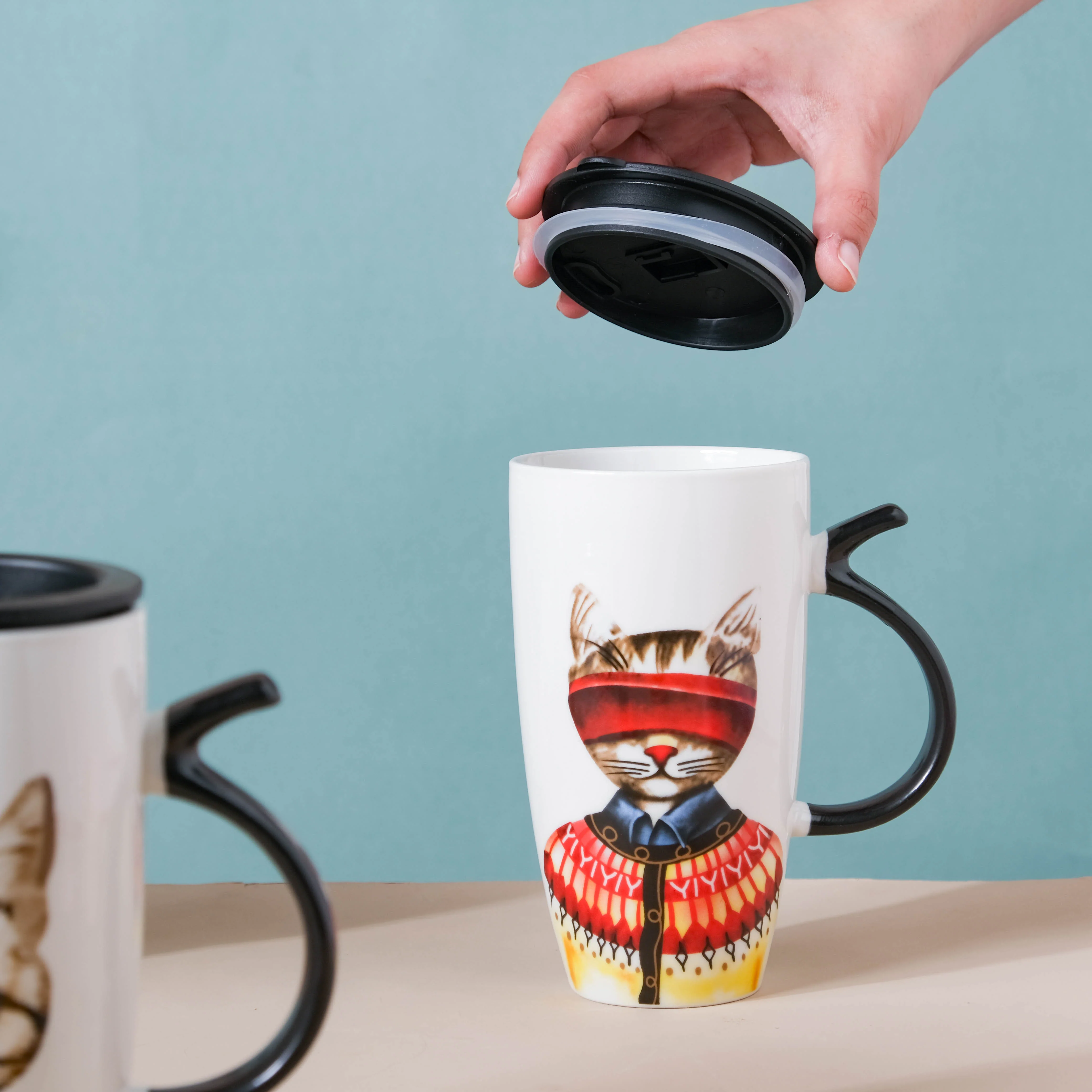 Tall Cat Mug - Image 9