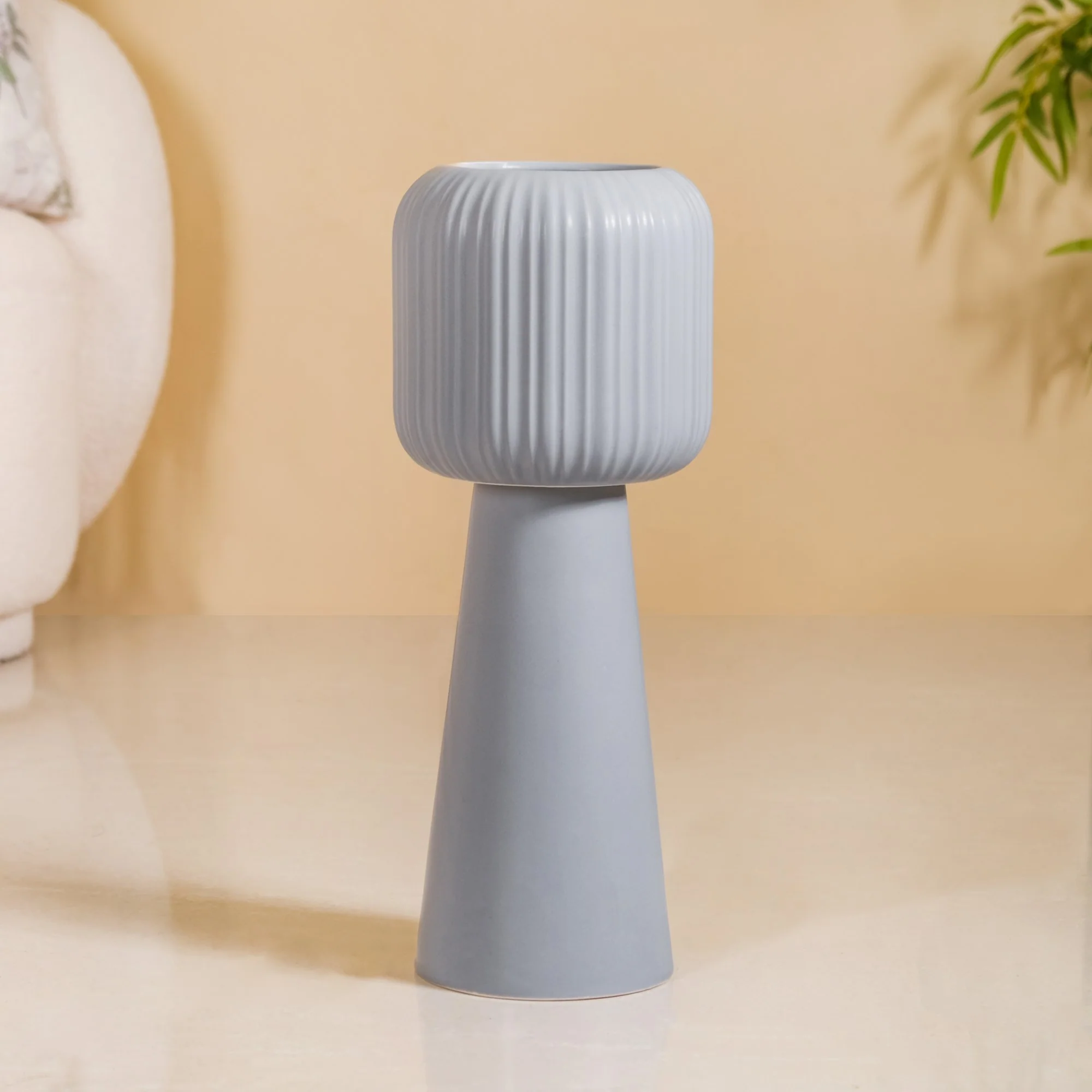 Tall Floor Vase Grey - Image 4