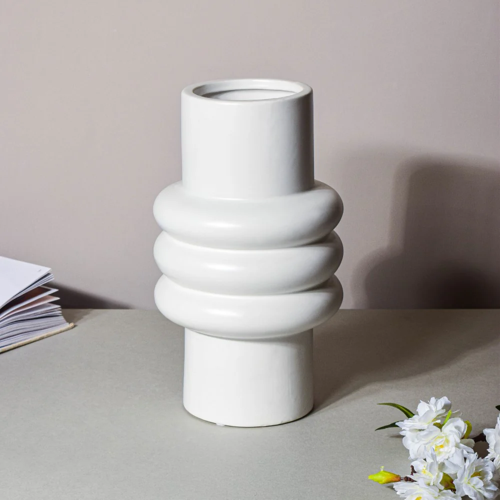 Tall Fluted Vase - Image 14