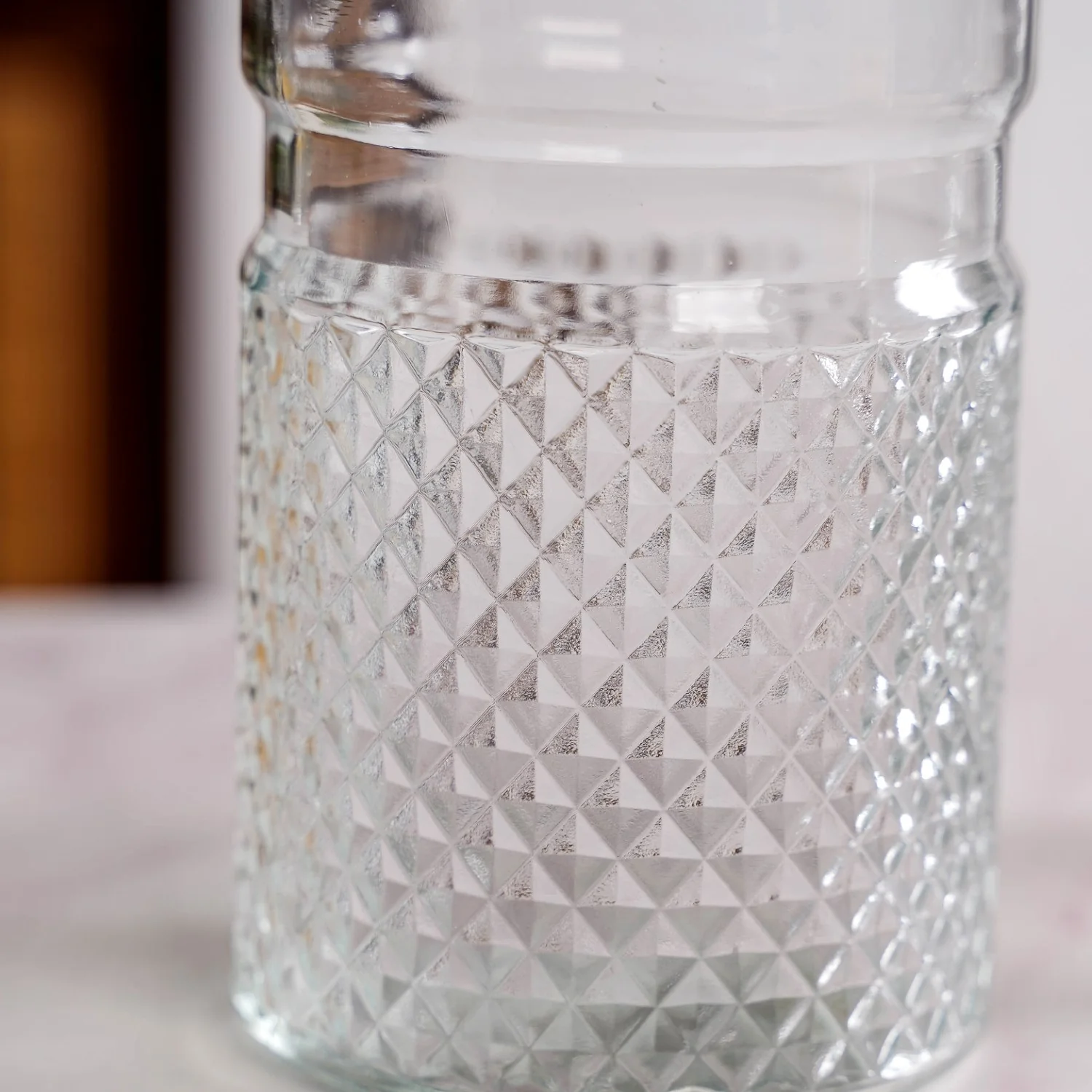 Tall Glass Jar With Rose Gold Lid Set Of 4 1500ml - Image 7