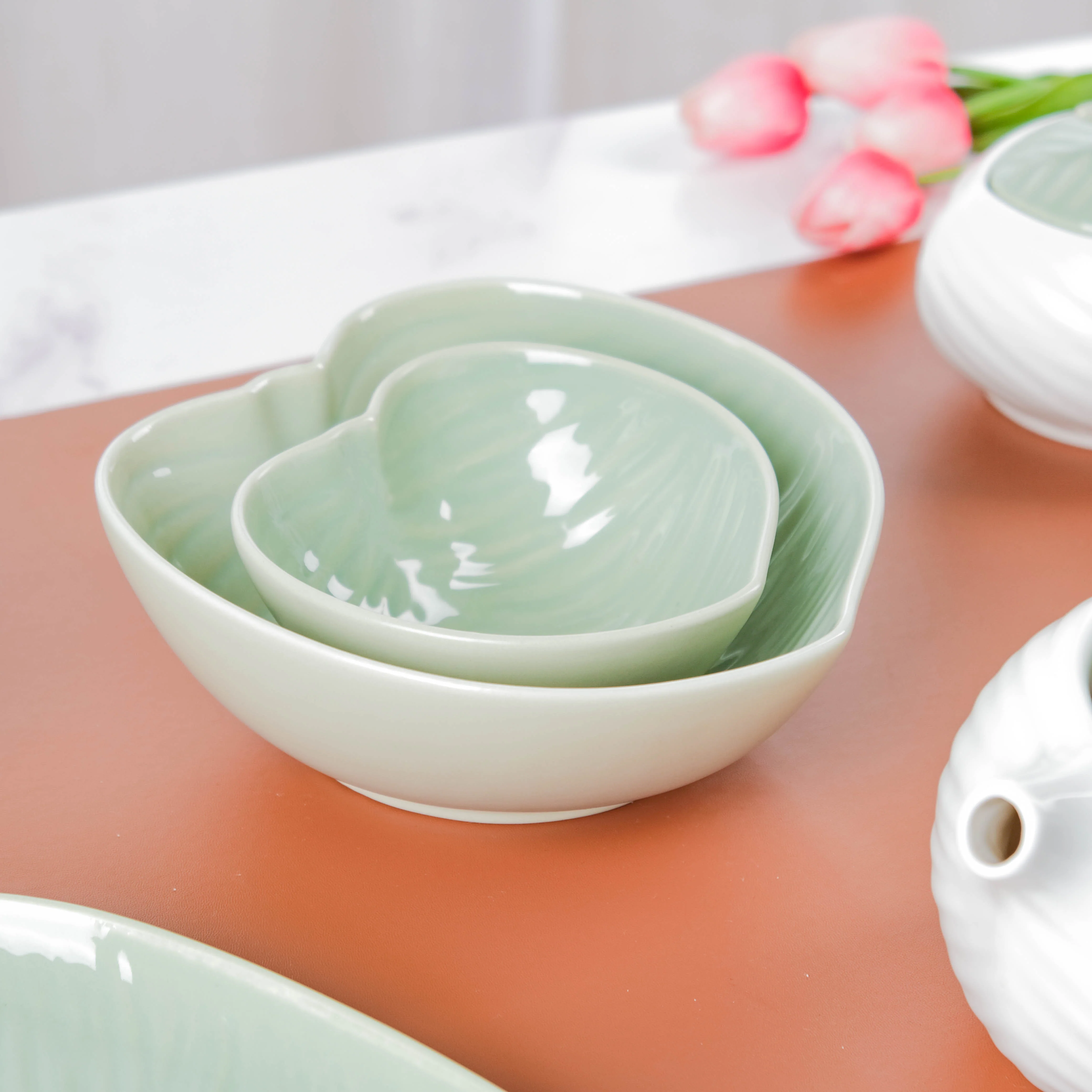 Taro Leaf Snack Bowl Small 300 ml - Image 10