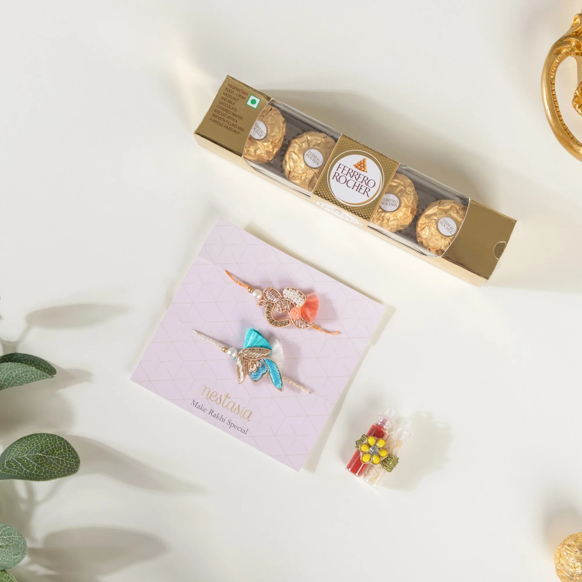 Tea Cup Rakhi Gift Hamper Set Of 4 - Image 6