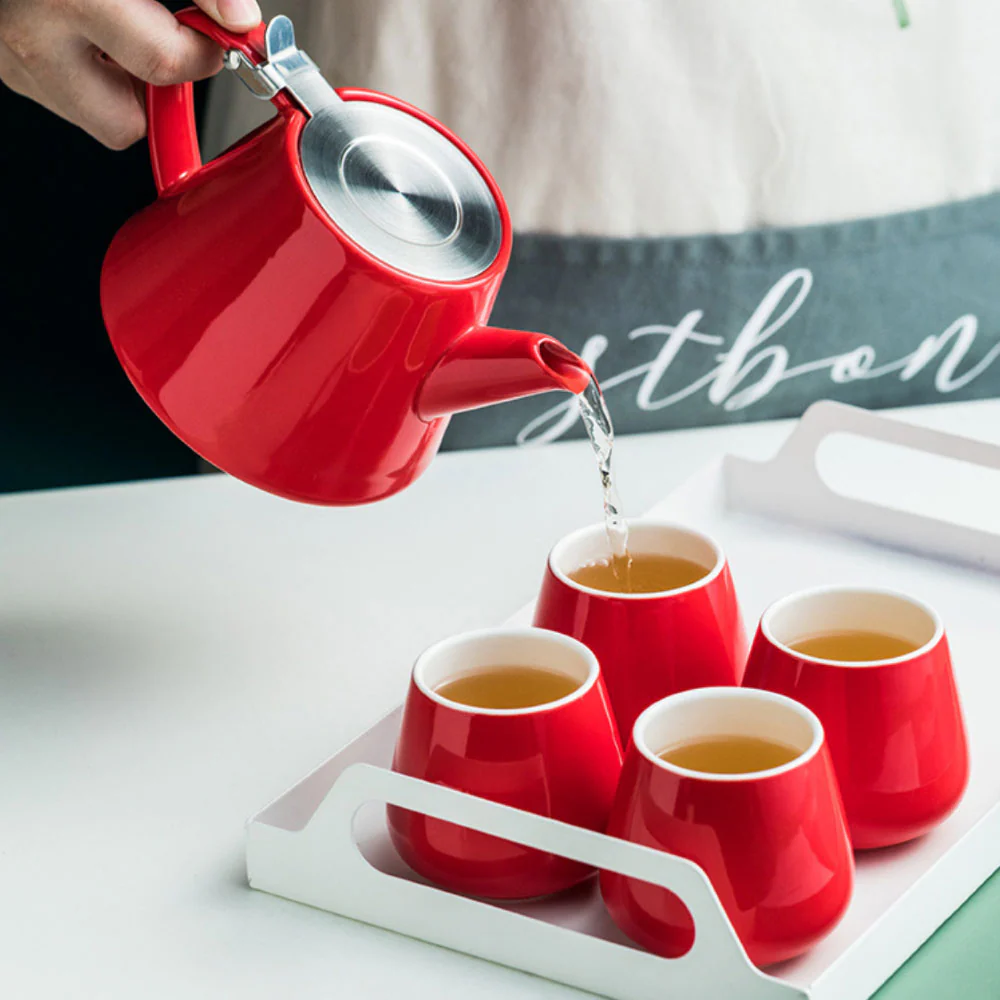 Tea Serving Set Red - Image 3