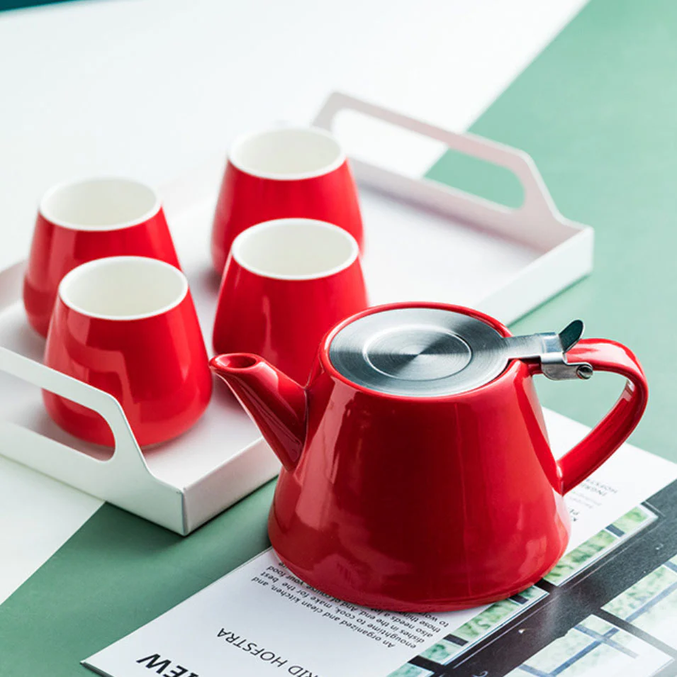Tea Serving Set Red - Image 4