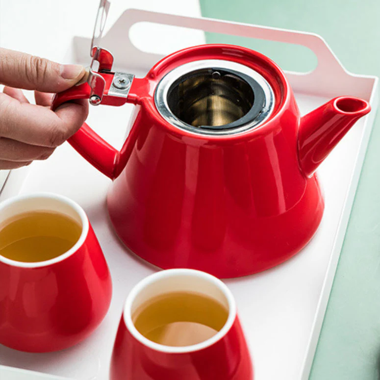 Tea Serving Set Red - Image 5