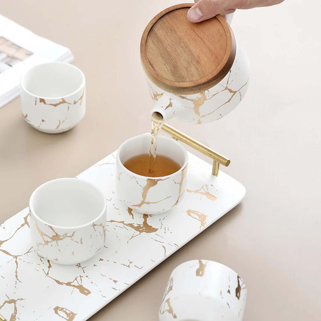 Tea Set With Tray - Image 2