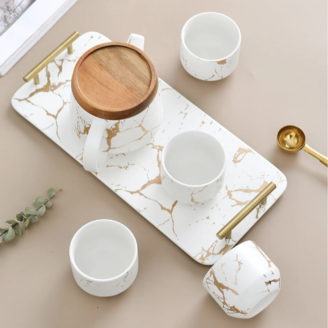 Tea Set With Tray - Image 4