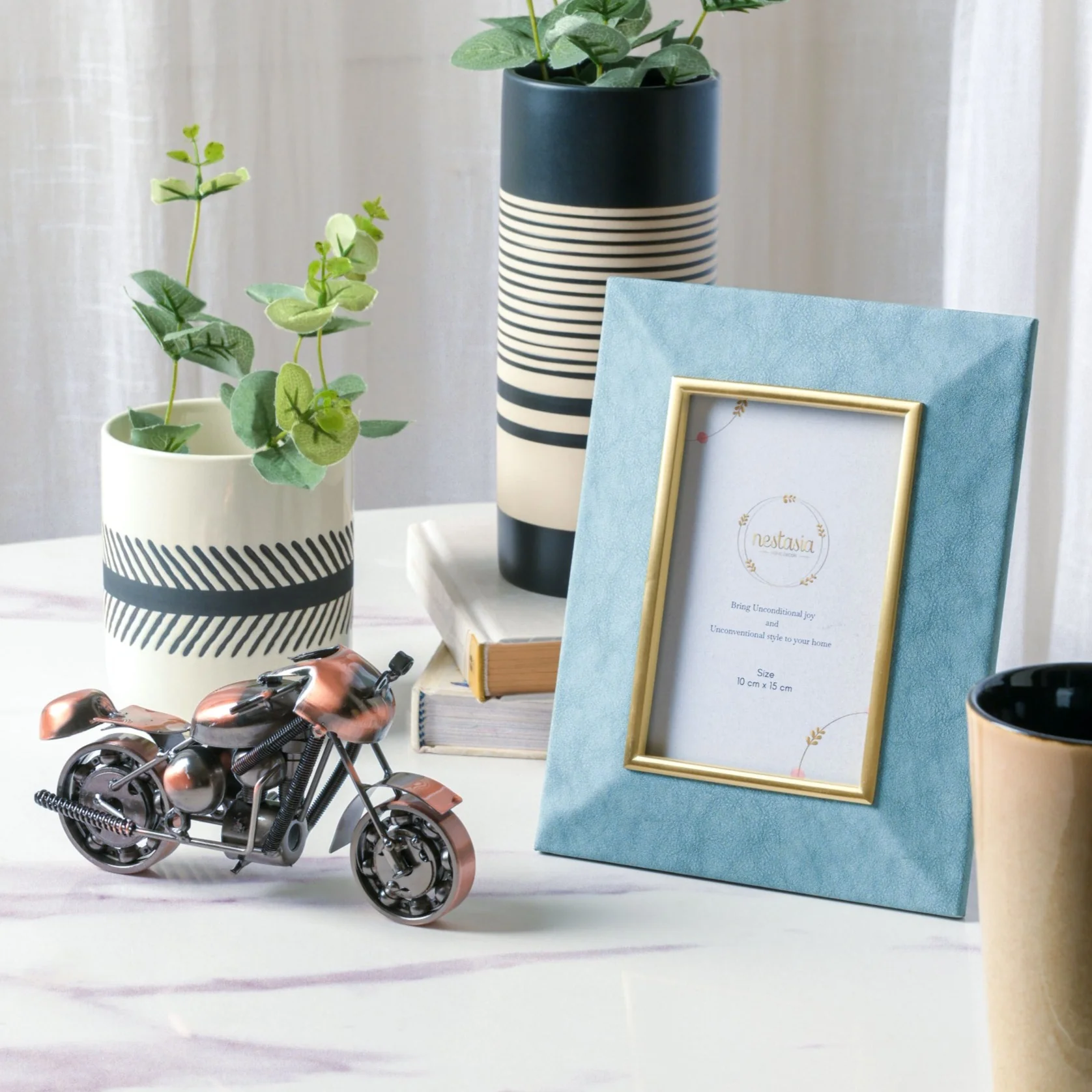 Teal Abstract Photo Frame - Image 2