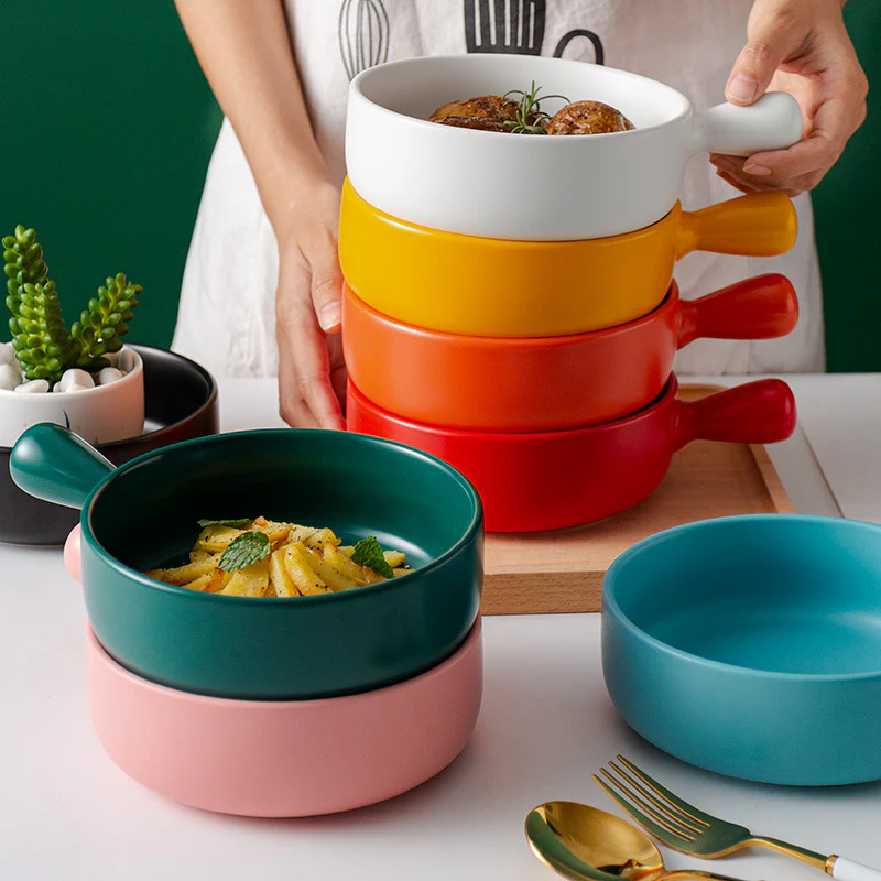 Teal Tantrum Bowl With Handle - Image 5