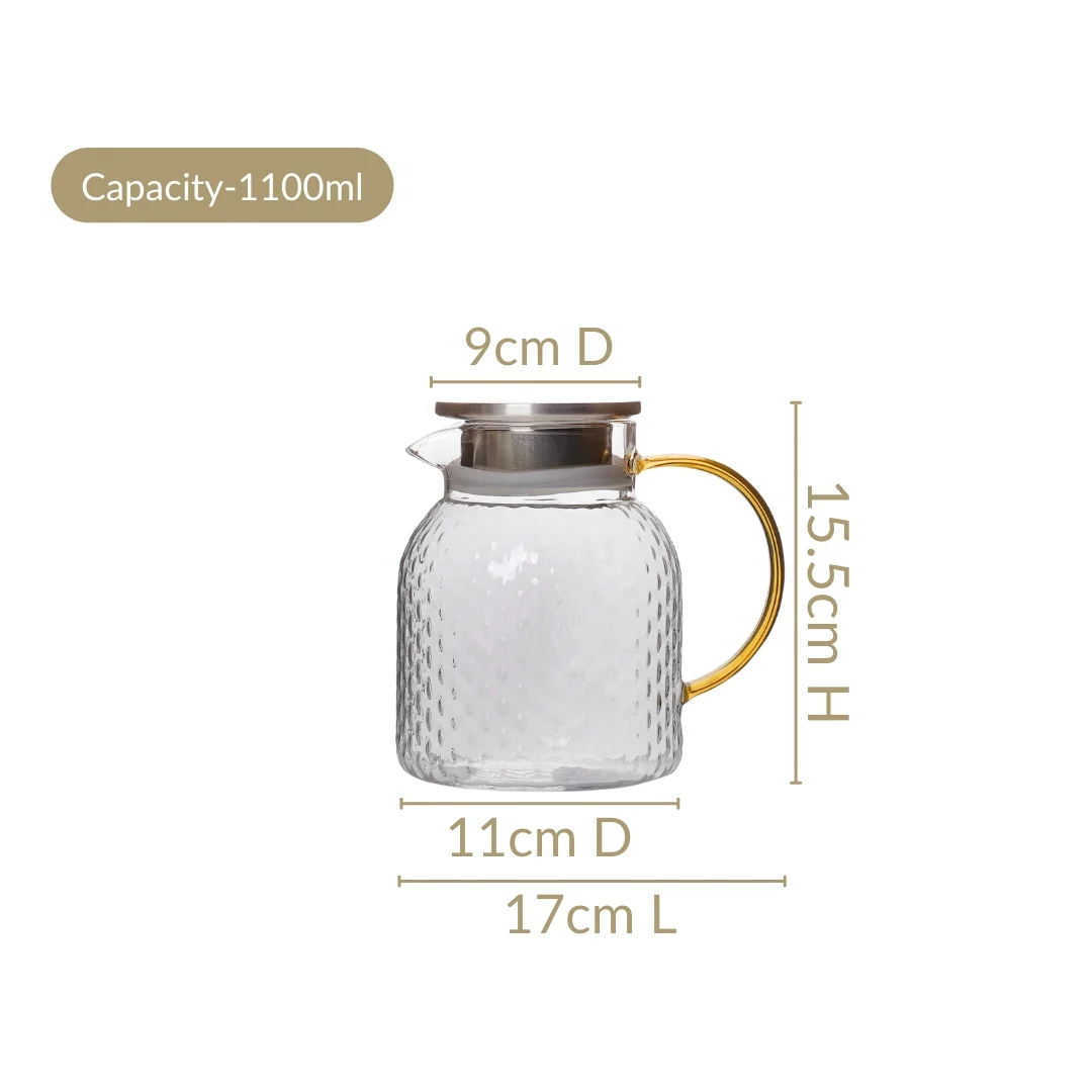 Juice Jug With Metal Lid 1100ml - Image 4