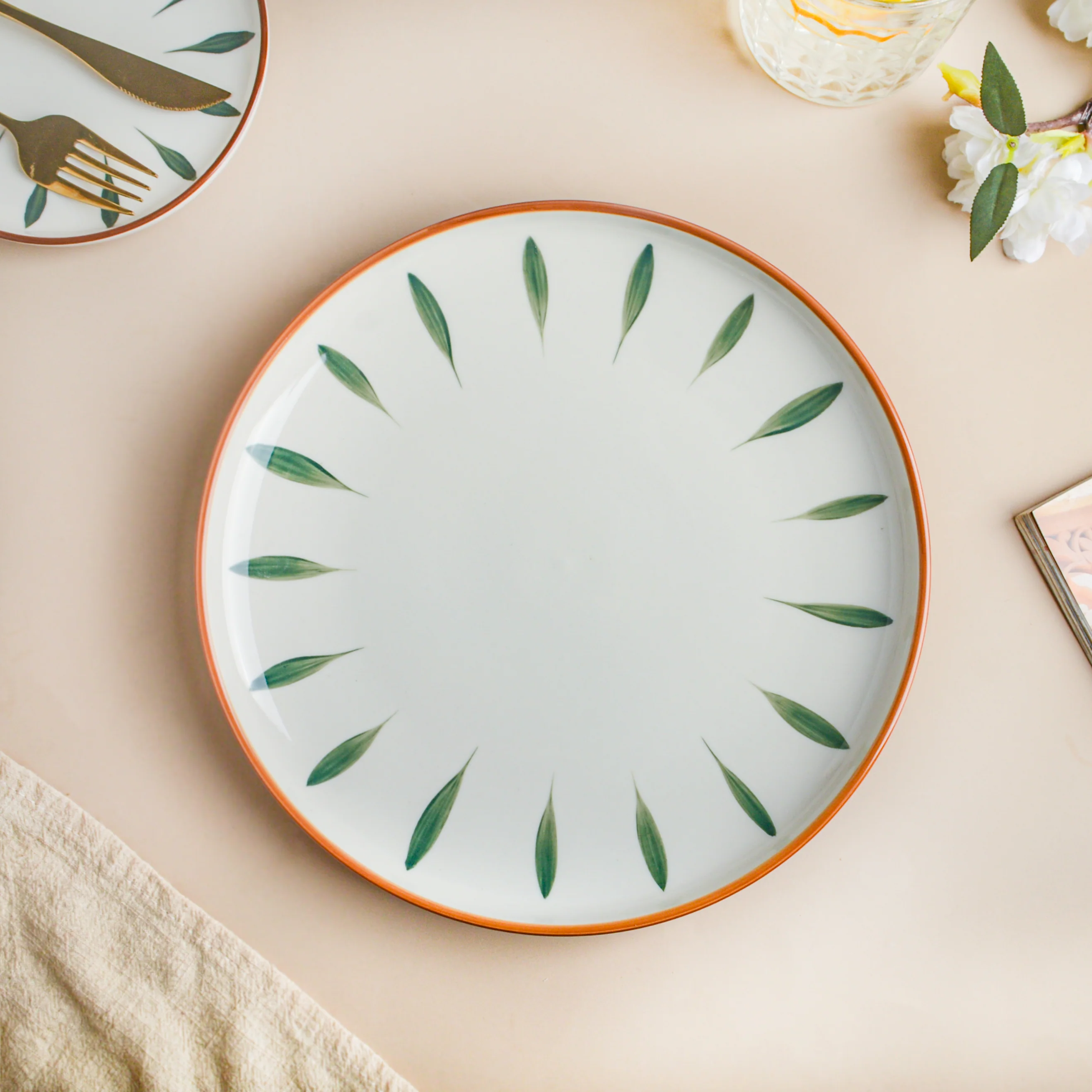 Teardrop Green 21 Piece Dinner Set For 6 - Image 6