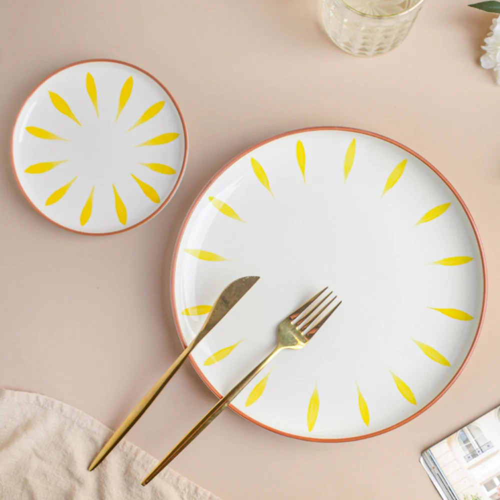 Teardrop Snack Plate Yellow 6 Inch - Image 4