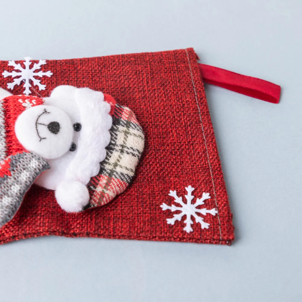 Teddy Bear Christmas Stocking 9 Inch - Image 6