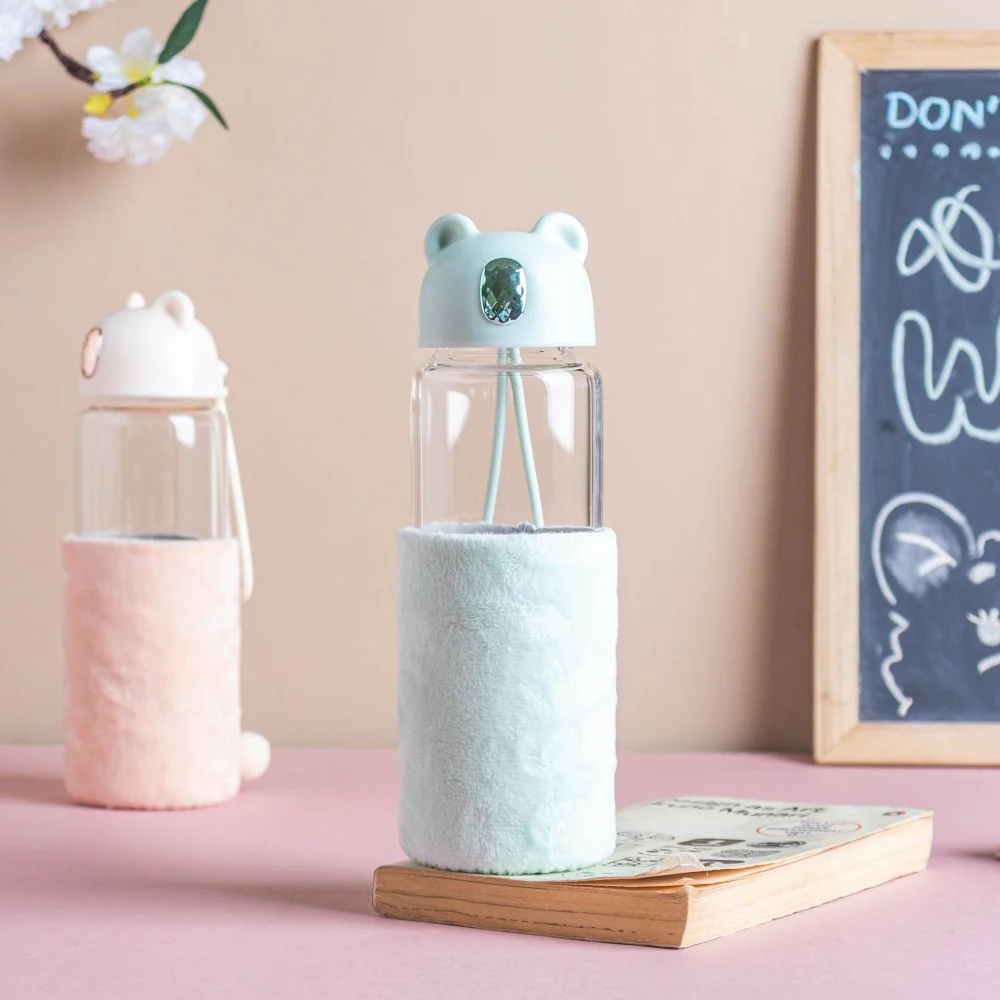 Teddy Bear Glass Bottle - Image 2