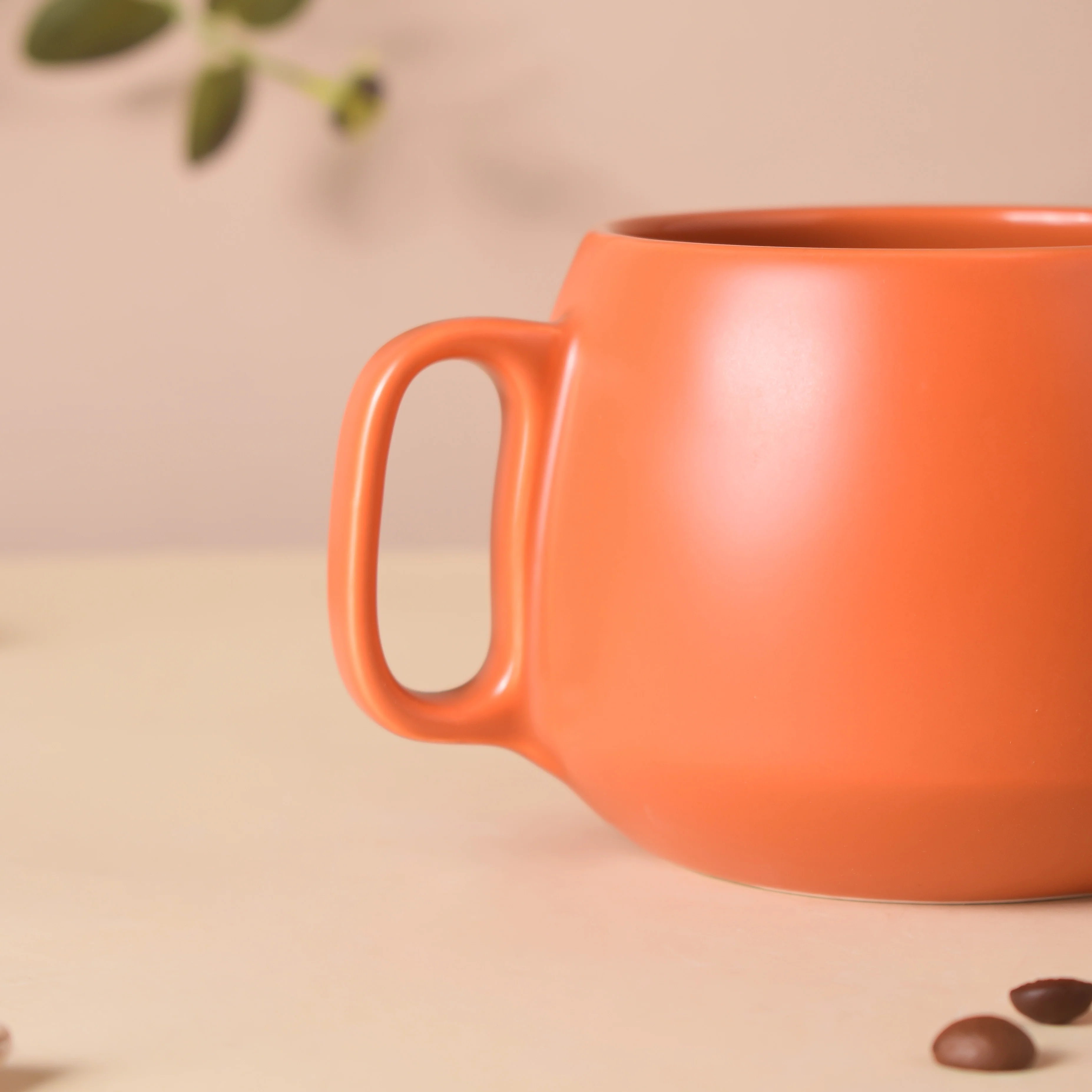 Terracotta Brown Round Mug 350 ml - Image 5