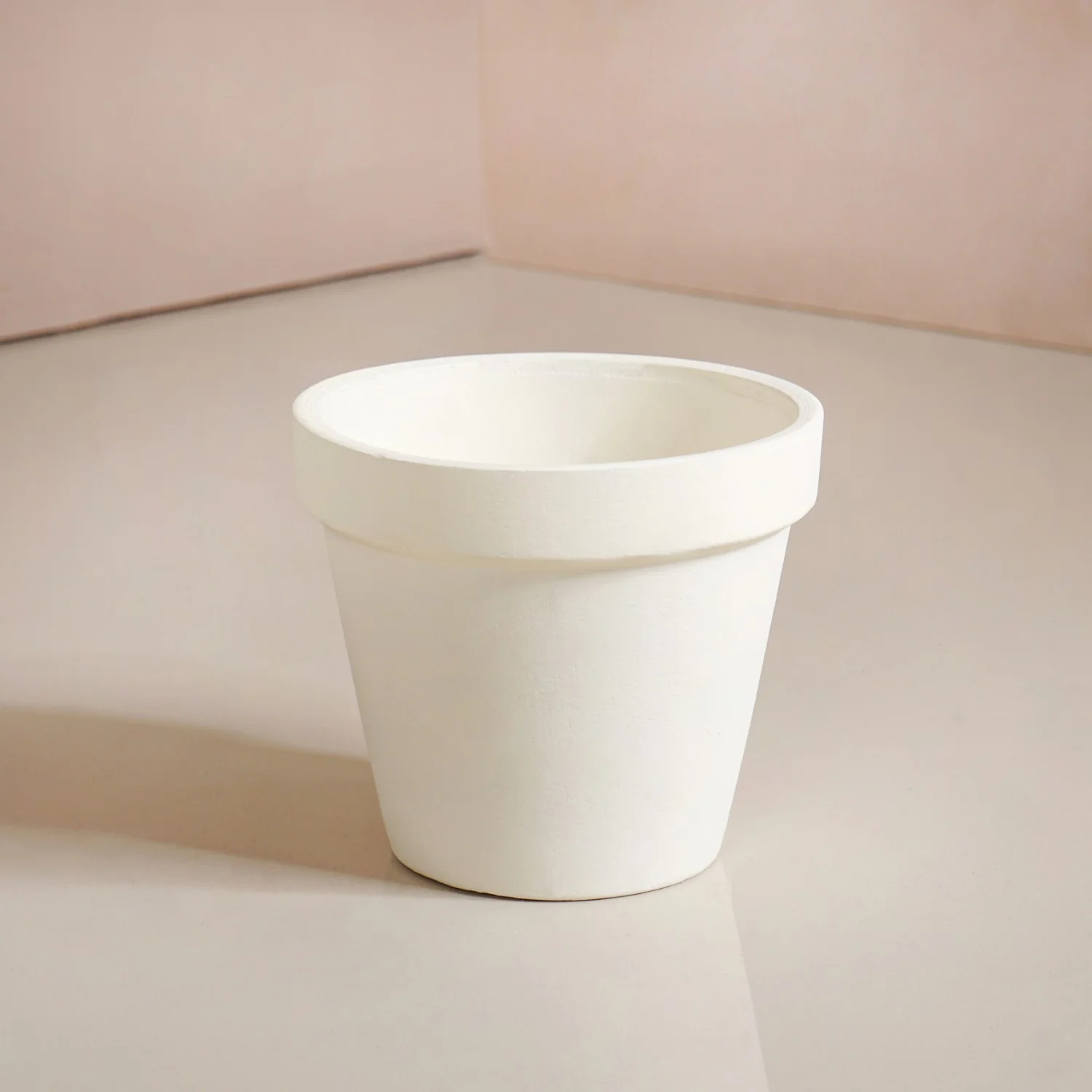 TerraTier Gold Stand With Three White Planters Off White - Image 6