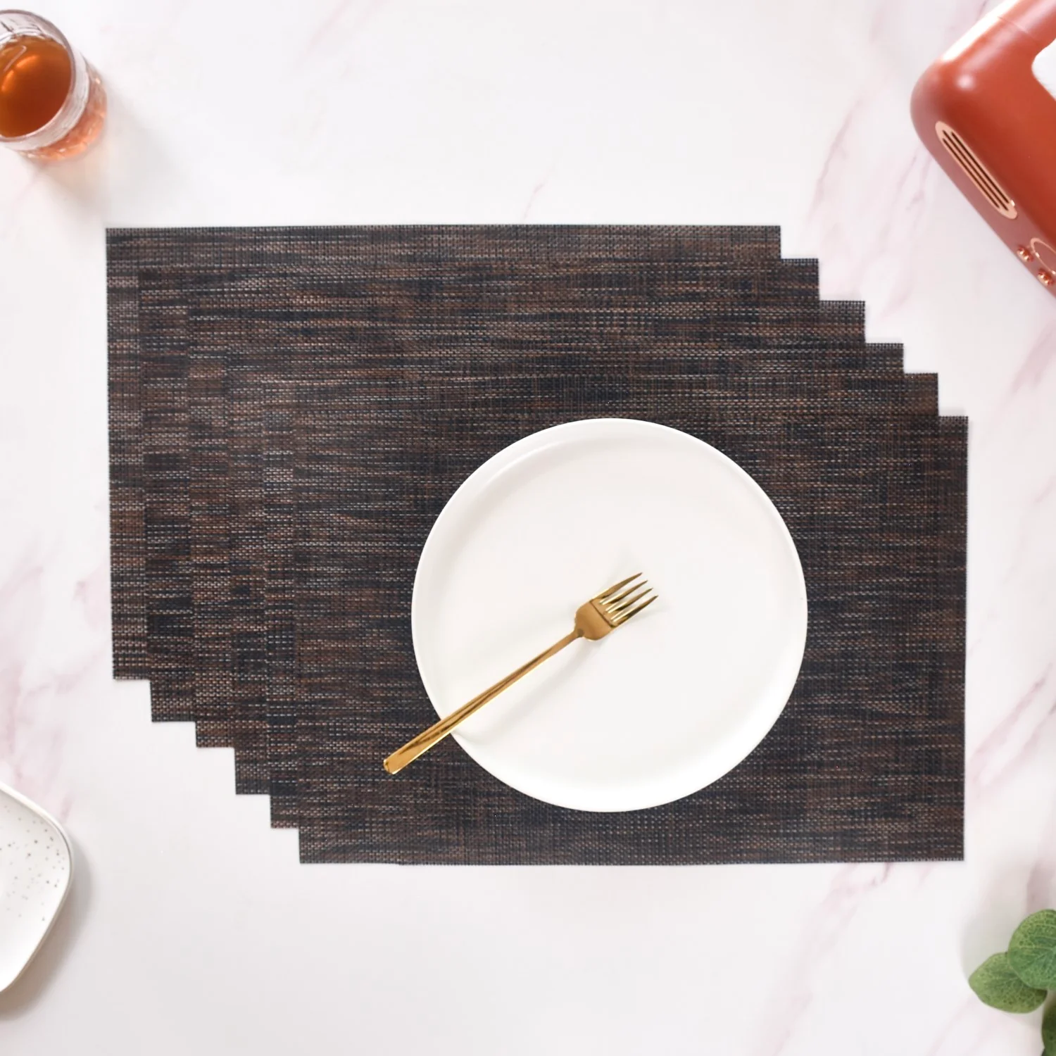 Textured Anti Skid Table Mat Set Of 6 - Image 4