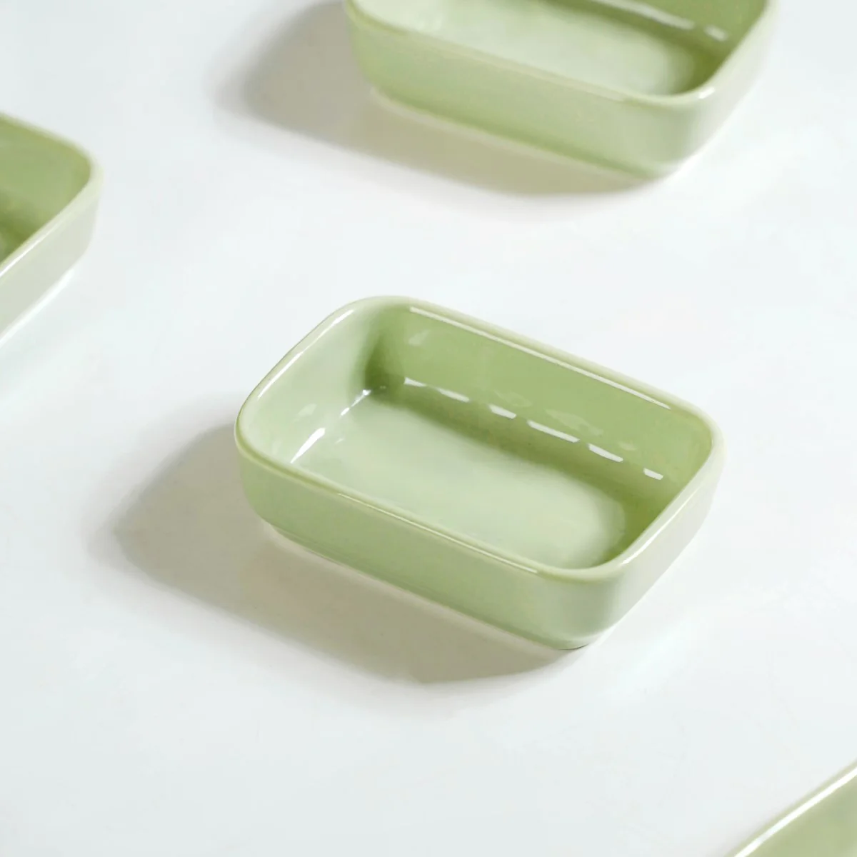 Textured Dip Bowl Sage Green Set Of 4 100ml - Image 7