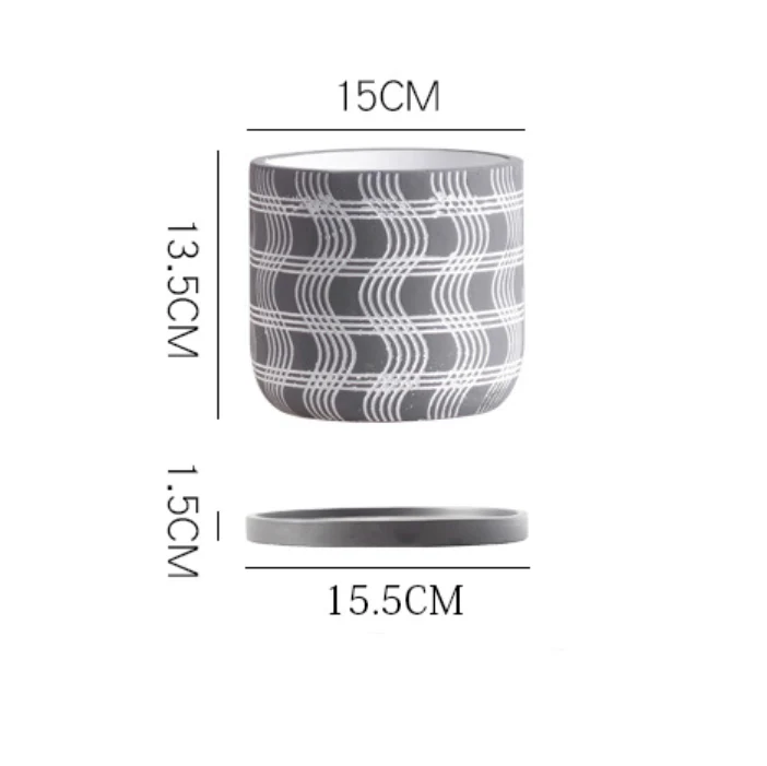Textured Plant Pot Large - Image 13