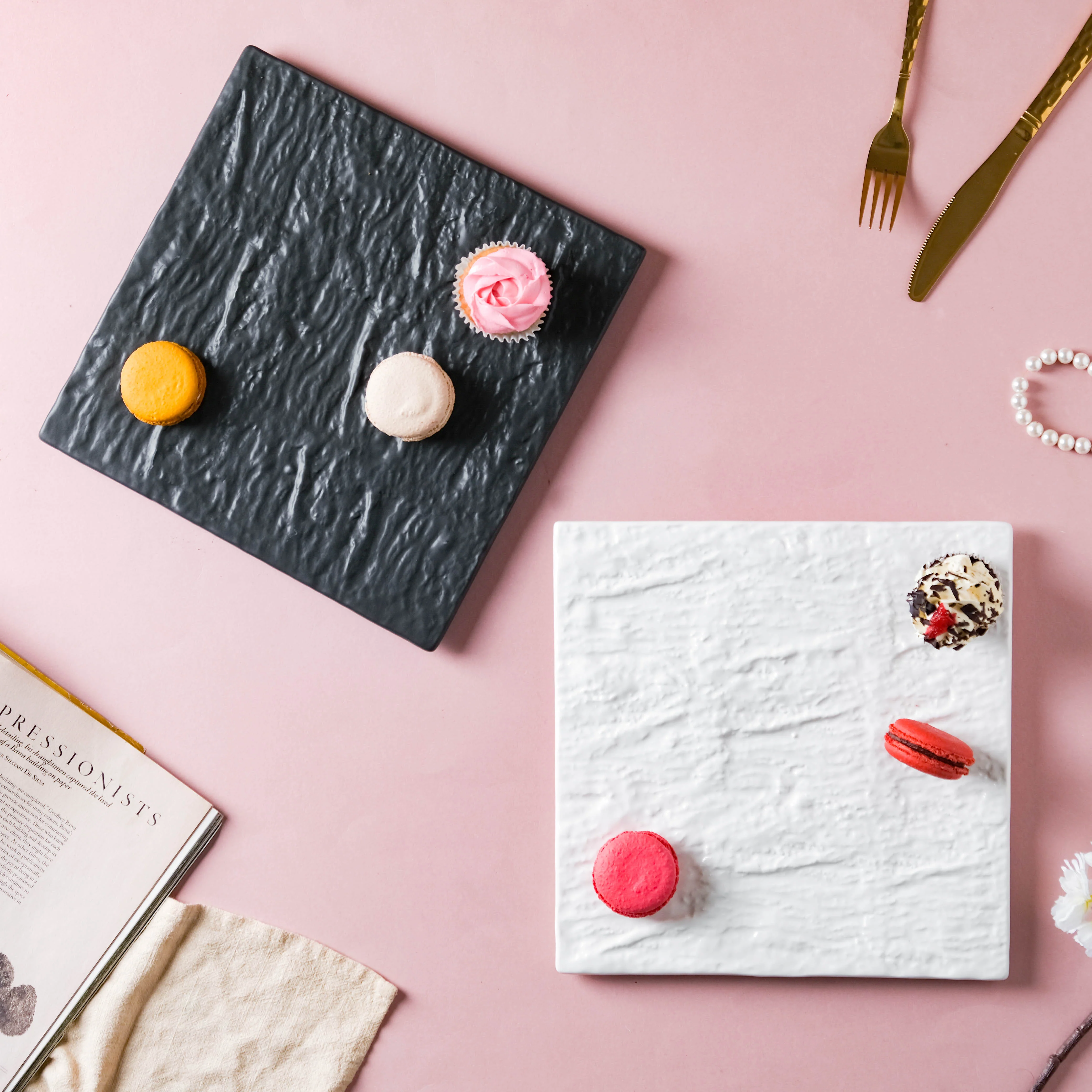 Textured Square Platter - Image 2