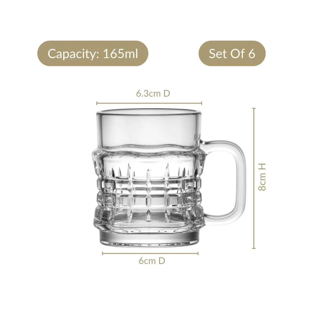 Textured Tea Cup Set Of 6 165ml - Image 4