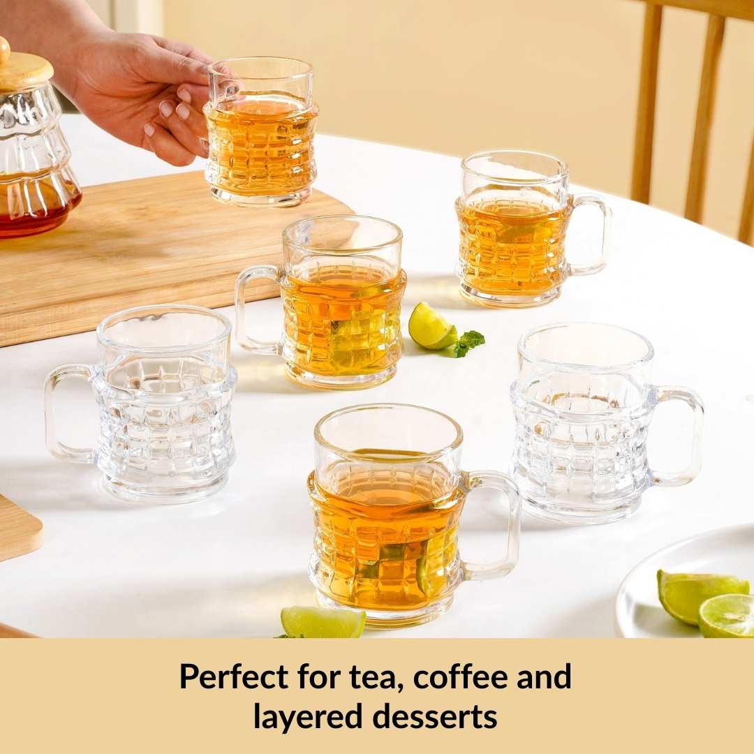 Textured Tea Cup Set Of 6 165ml - Image 5