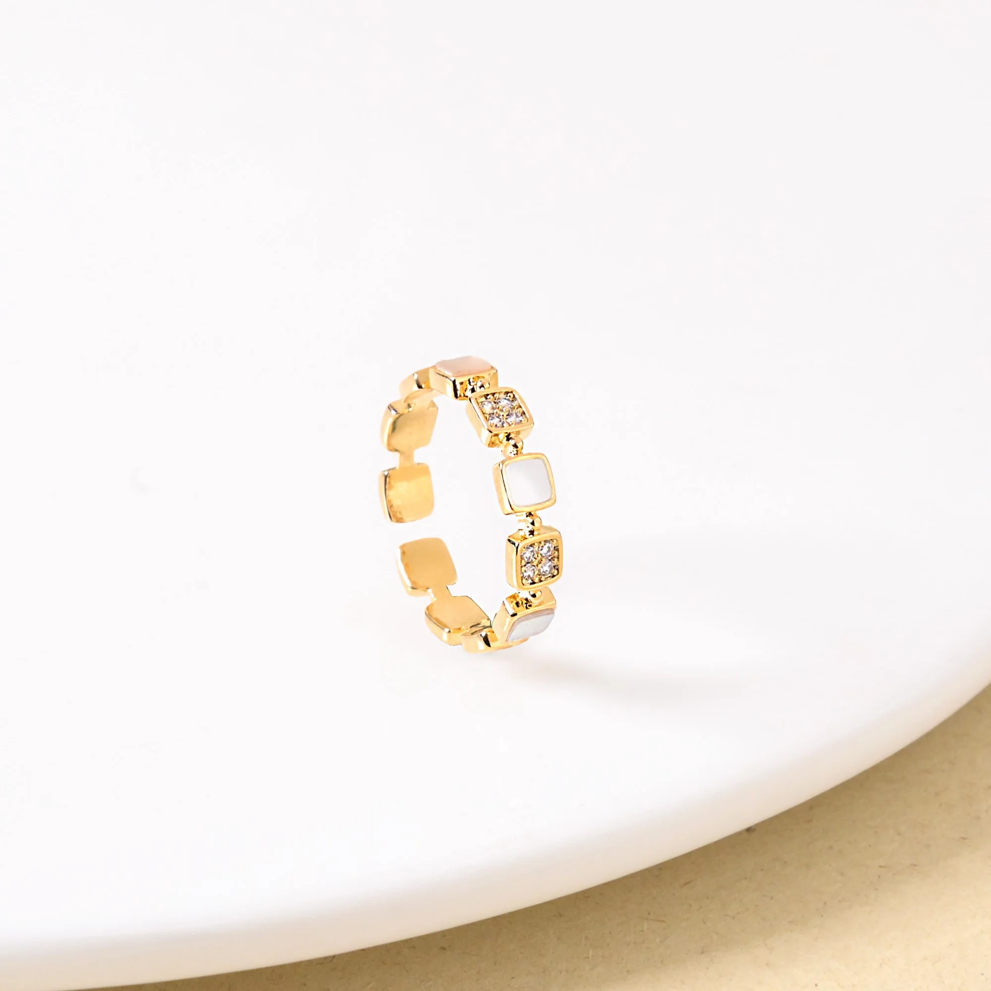 The Gilded Nexus Gold Ring