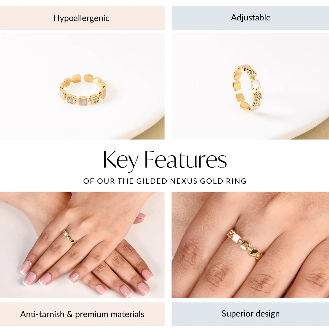 The Gilded Nexus Gold Ring - Image 4