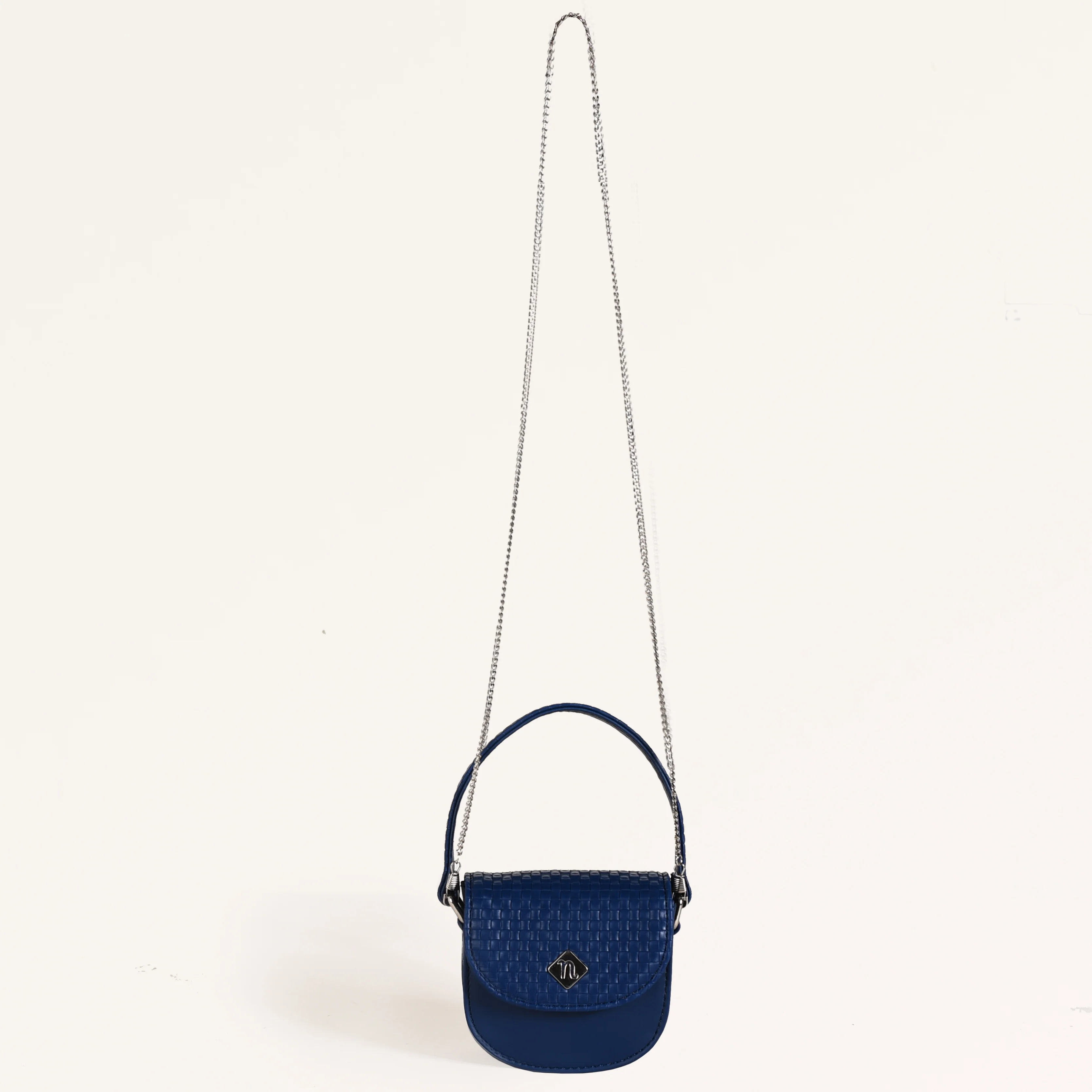 Thea Mini Saddle Bag Blue - Image 11