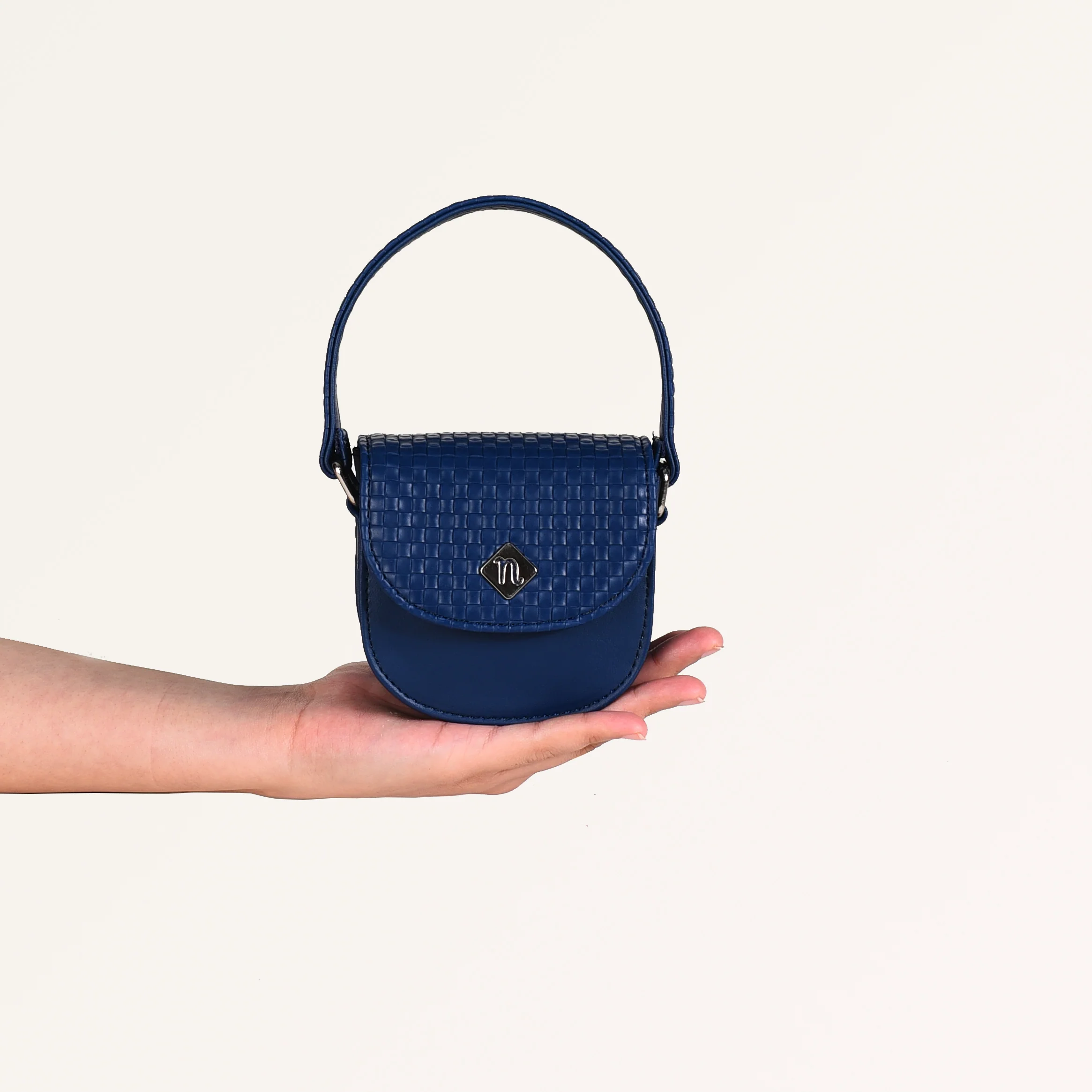 Thea Mini Saddle Bag Blue - Image 2