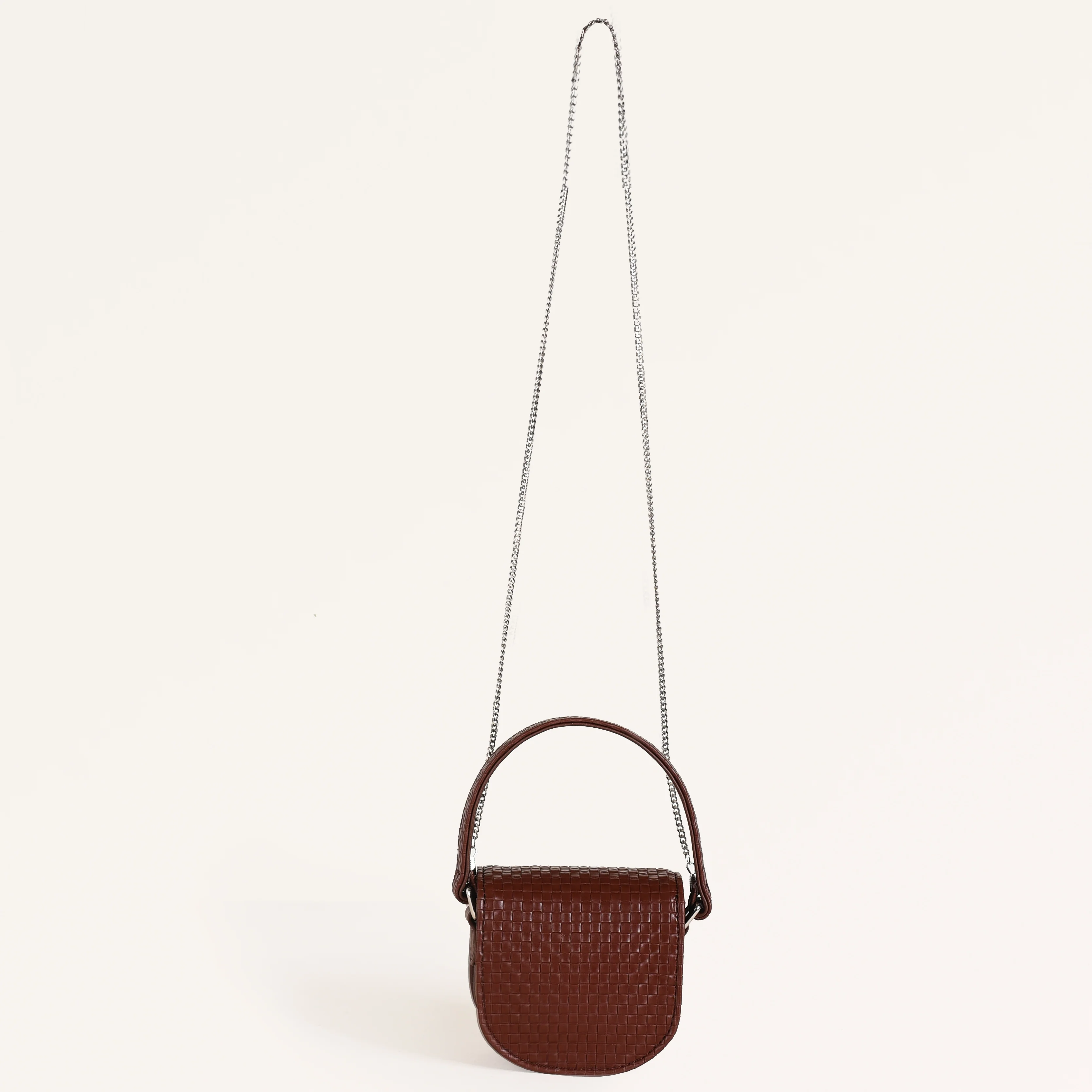 Thea Mini Saddle Bag Brown - Image 9