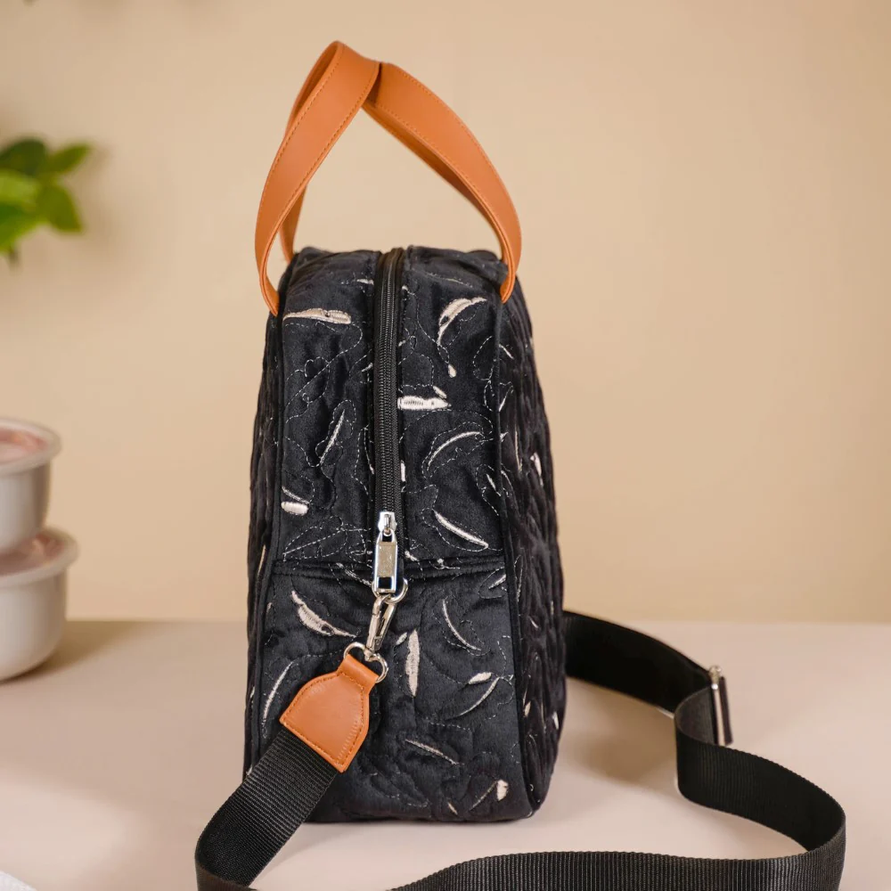Thermal Insulated Lunch Bag Black - Image 9