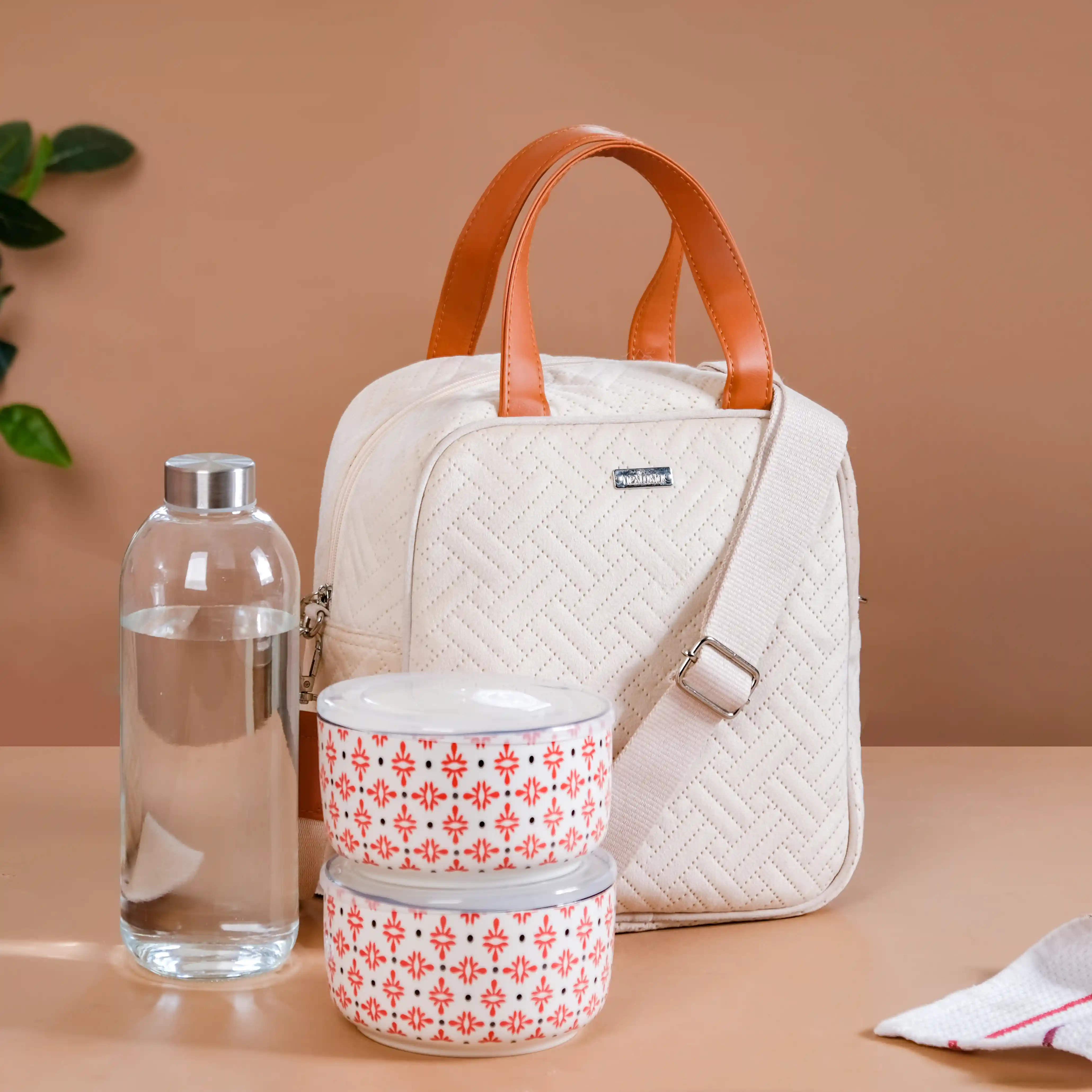 Thermal Insulated Lunch Bag For Office Off White - Image 10