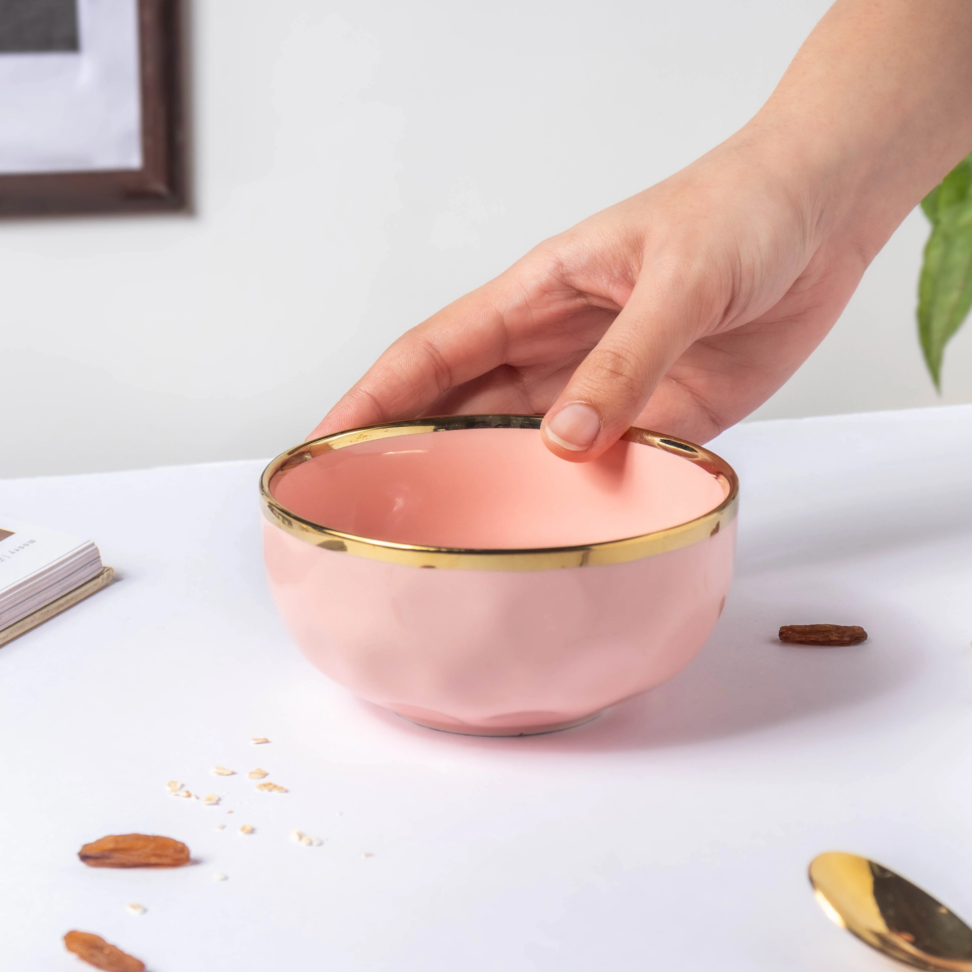 Think Pink Ceramic Soup Bowl - Image 2