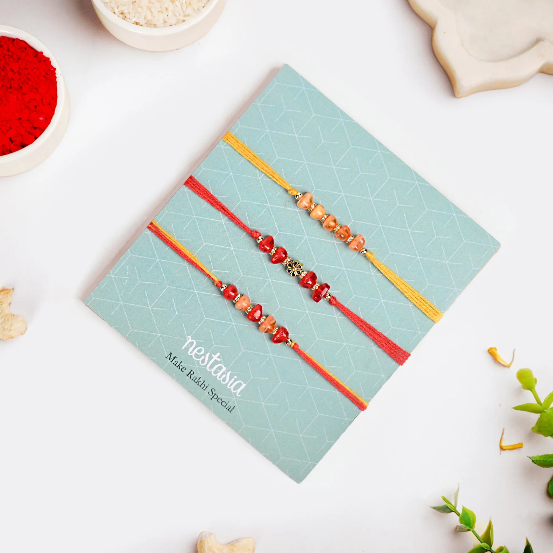 Threads Of Trust Rakhi Set Of 3 - Image 6