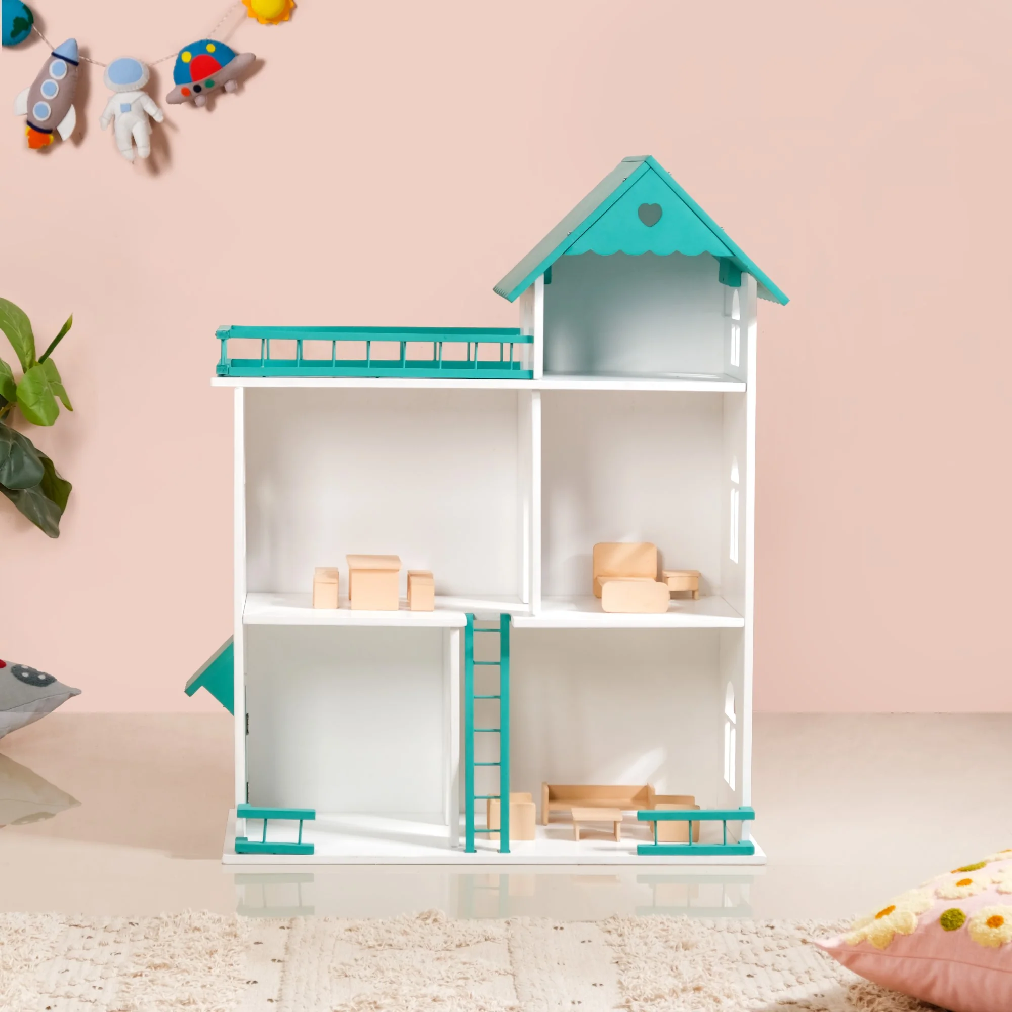 Three Storey Dollhouse With Furniture - Image 12
