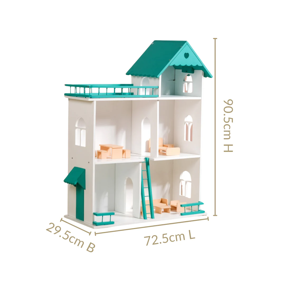 Three Storey Dollhouse With Furniture - Image 4