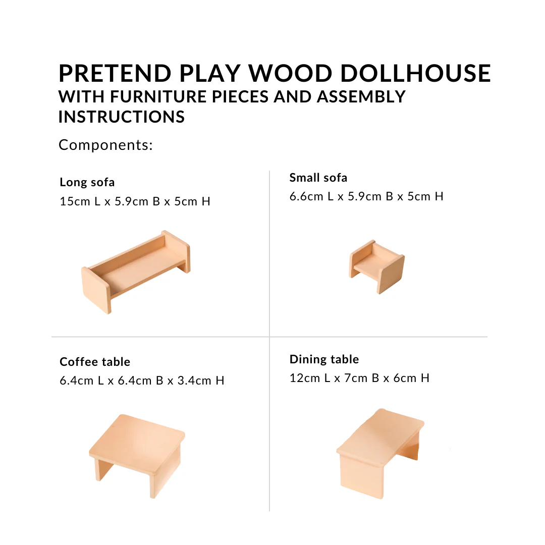 Three Storey Dollhouse With Furniture - Image 7