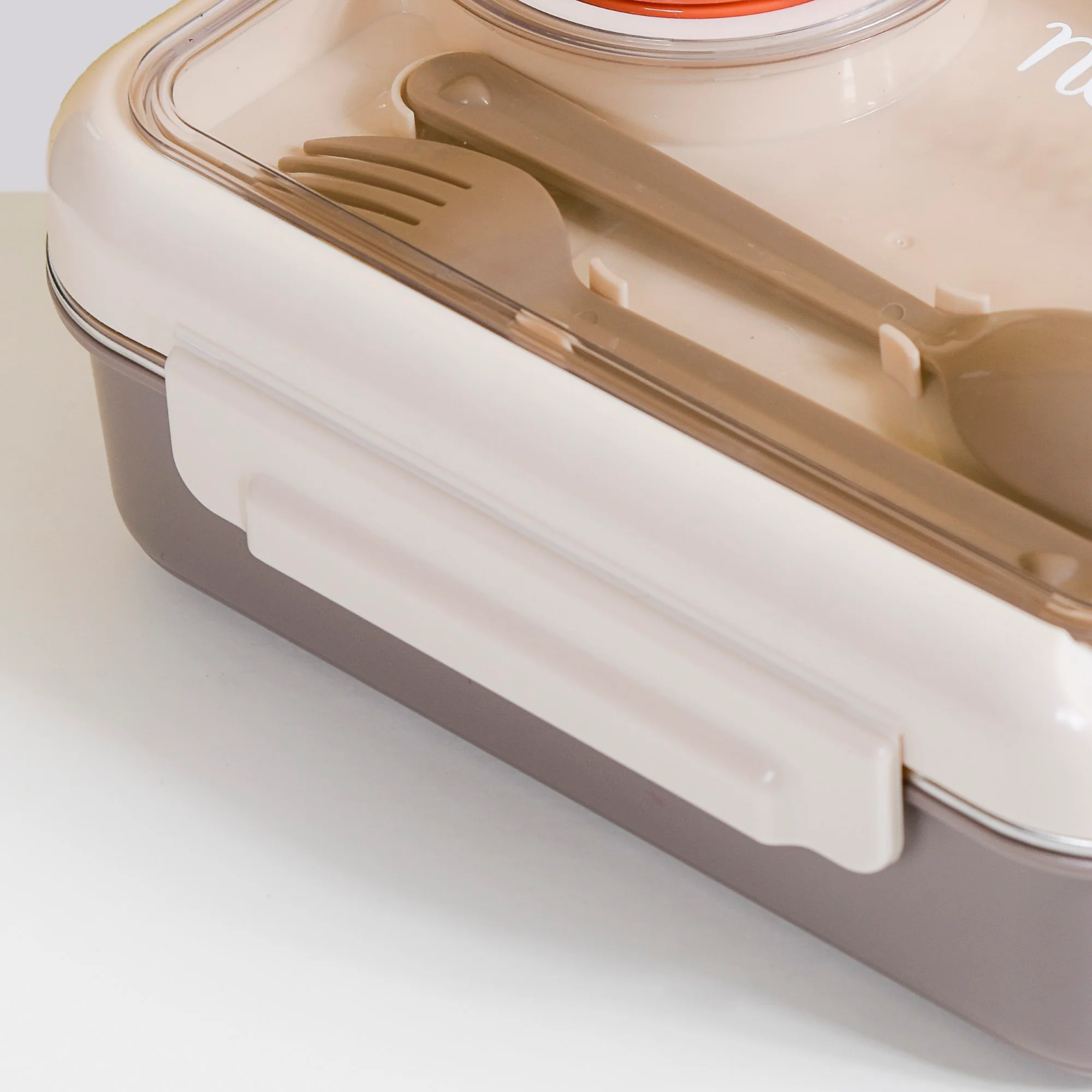 Tiffin Box For Office With 3 Compartments Brown 750ml - Image 17