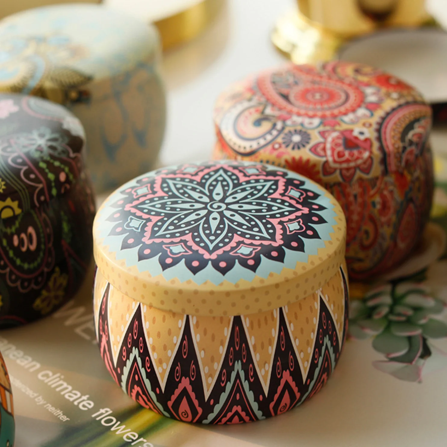 Decorative Tin Candle