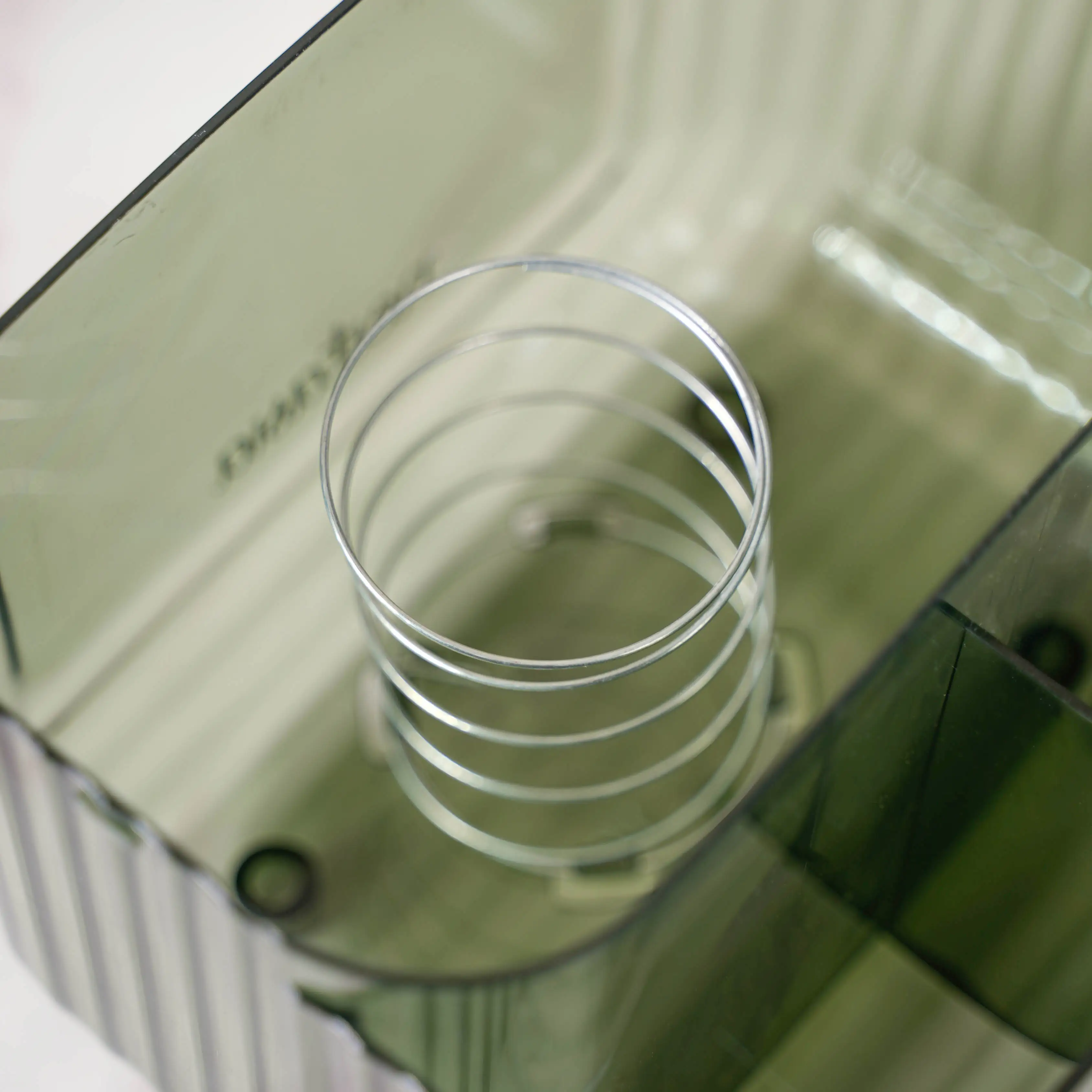 Tissue Storage Box With Organiser Green - Image 8