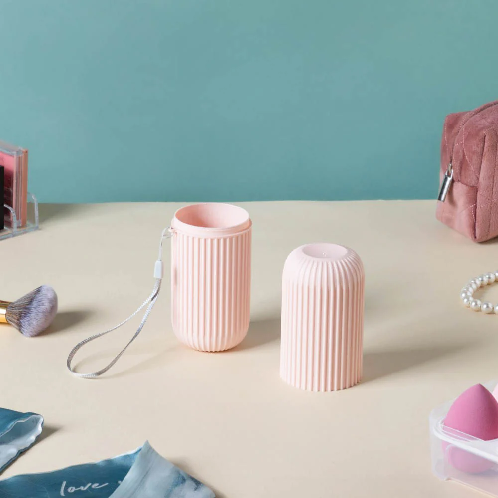 Toothbrush Cover For Travel Pink Set Of 2 - Image 3