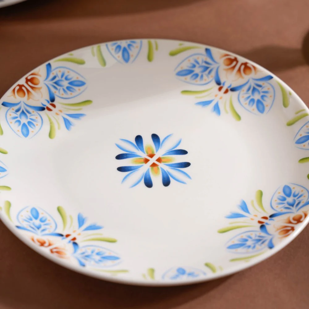 Traditional Floral Patterned Plate 8 Inch - Image 3