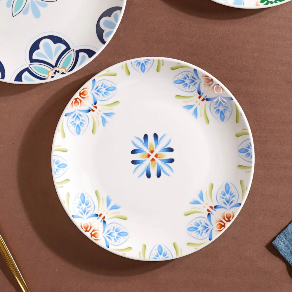 Traditional Floral Patterned Plate 8 Inch - Image 6