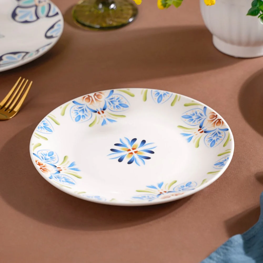 Traditional Floral Patterned Plate 8 Inch - Image 7
