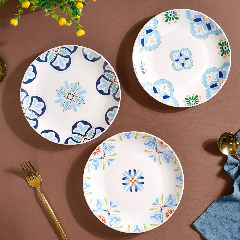 Traditional Floral Patterned Plate 8 Inch - Image 8