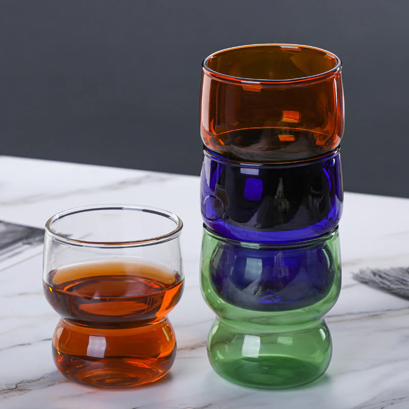 Transparent Borosilicate Glass Tumbler Blue - Image 10
